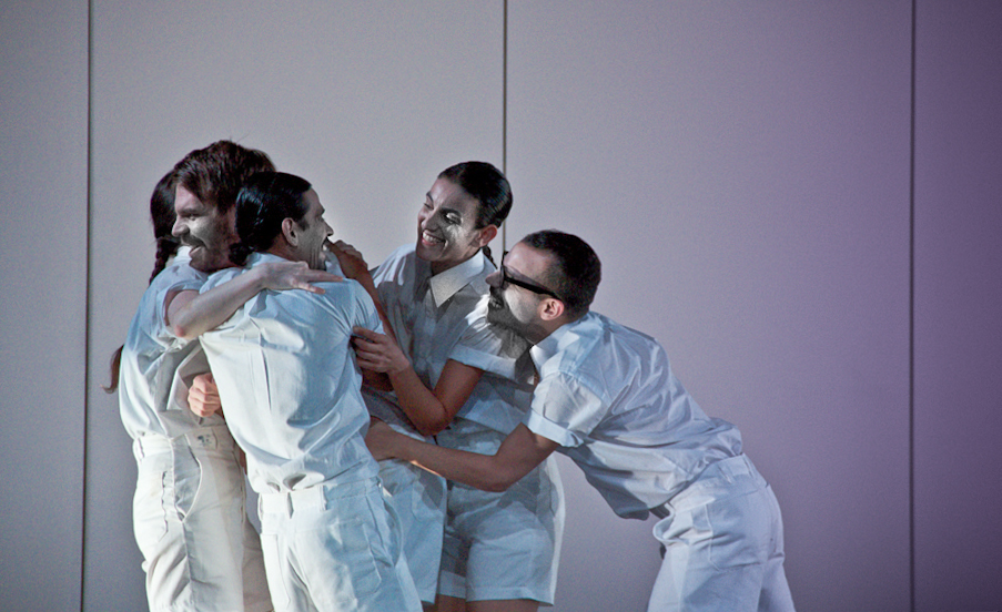 Taking its title from an incantatory phrase inscribed by the transvestite Divine onto a prison-cell wall in Jean Genet’s Notre-Dame-des-Fleurs (1943), the performance concerns itself with Ecstasy—with moments best defined by Michel Leiris in The