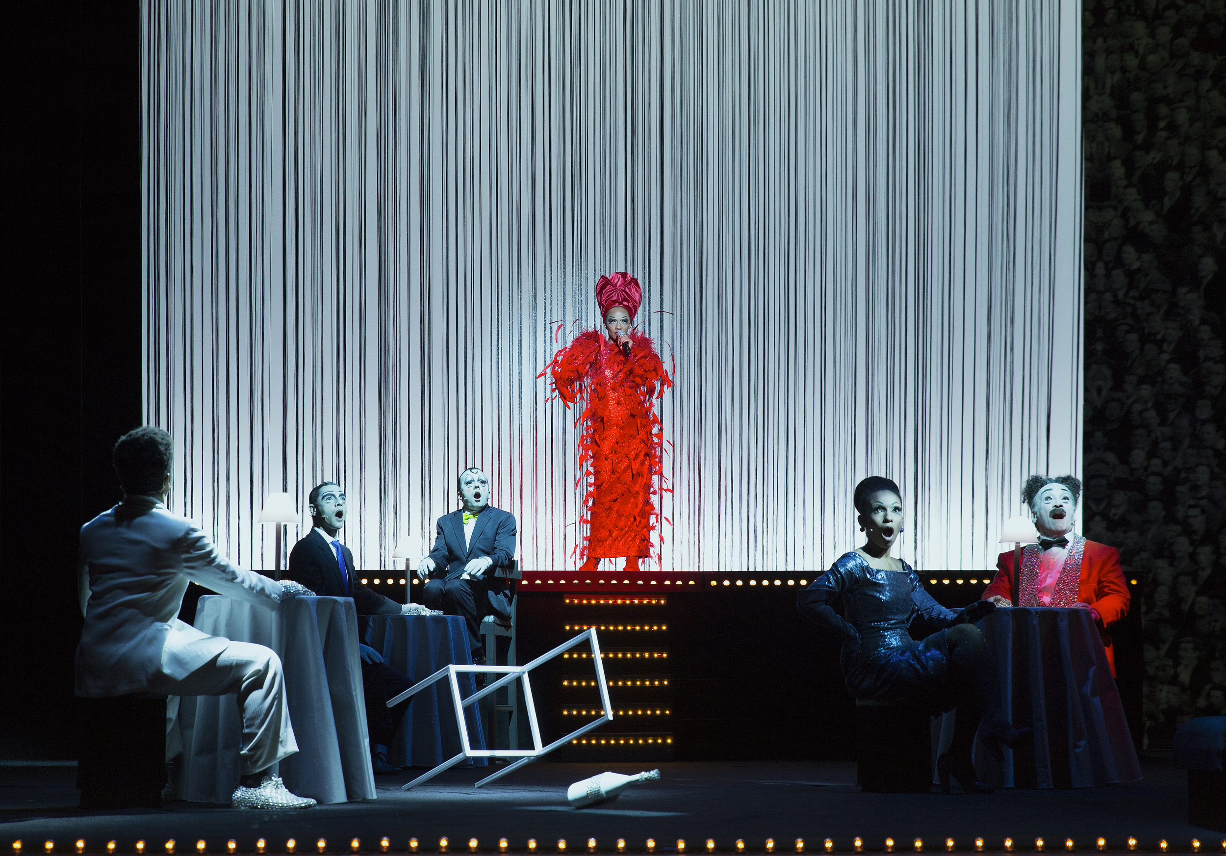 Scene II A, Nightclub / Stadium , ensemble photo: Victor Iemini