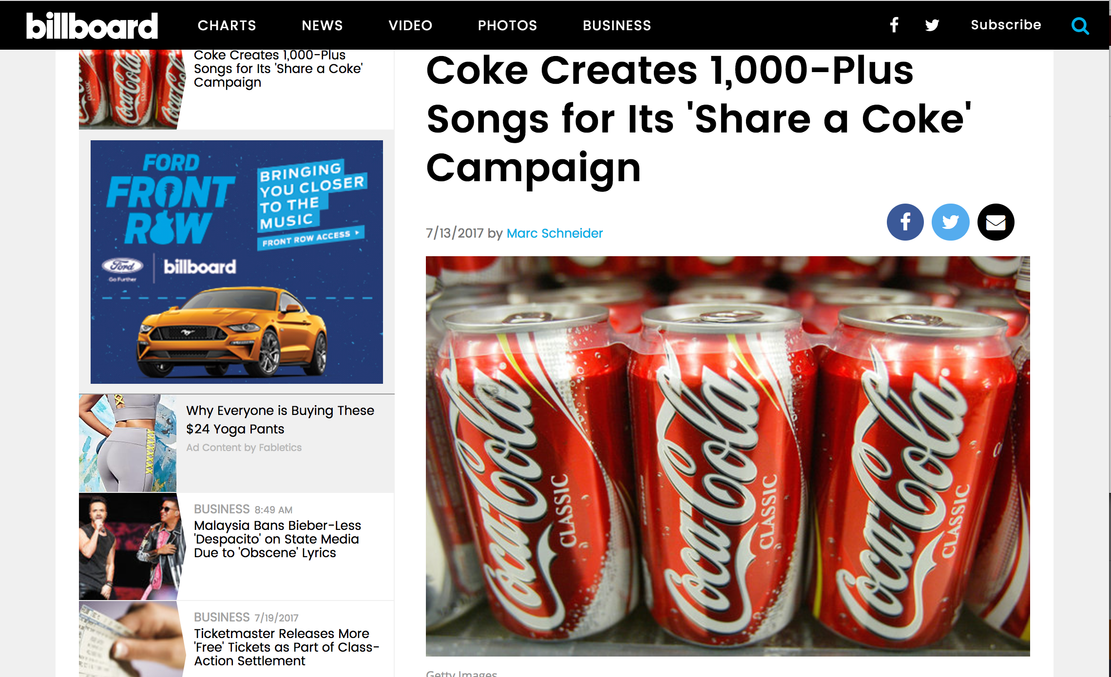 The campaign even got buzz in the music industry. 