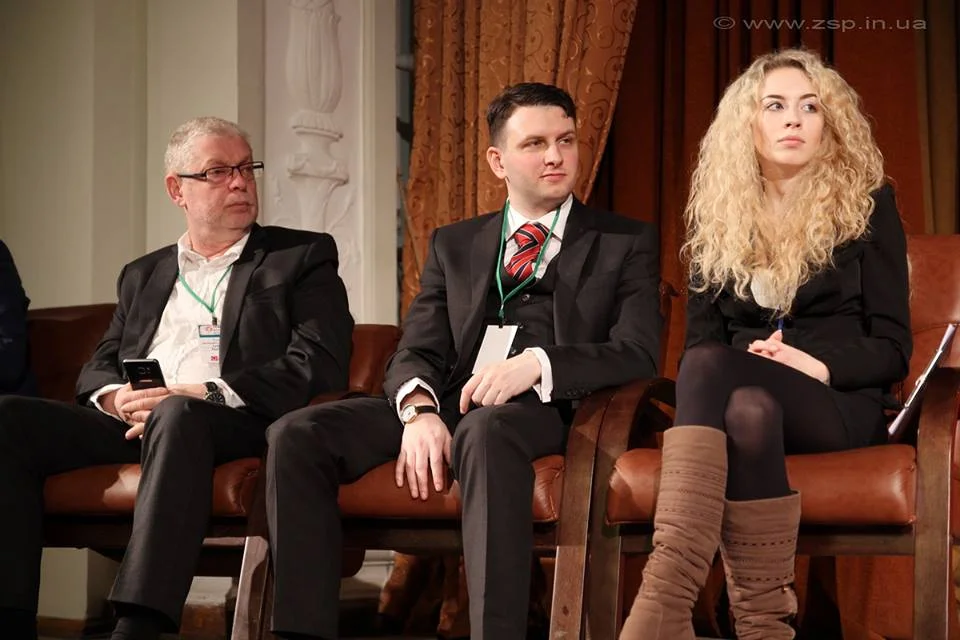 Peter J Cribley participates in a panel with the Acting Rector of Kharkiv National University of Radioelectronics, Eduard Rubin, about the future of education in Ukraine.