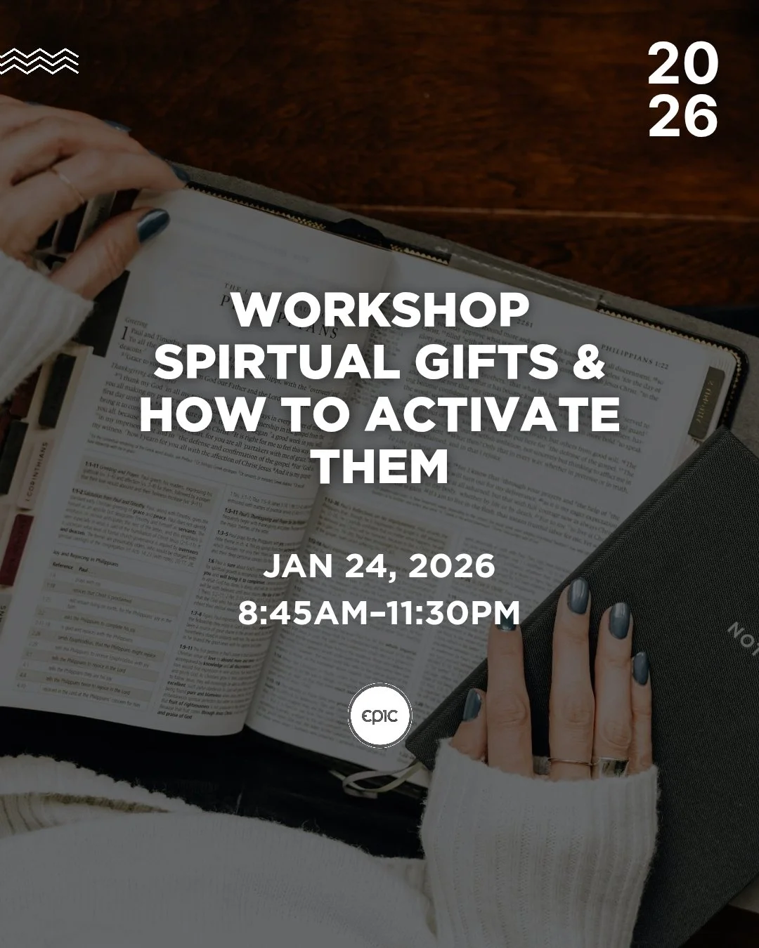 Join us for a powerful Spiritual Gifts Workshop with Pastor Josh &amp; Pastor Hope Butcher ✨
Come discover how God has uniquely gifted you&mdash;and how to activate those gifts in your everyday life.

📖 Bring your Bible
📝 Bring a journal
🍪 Light s
