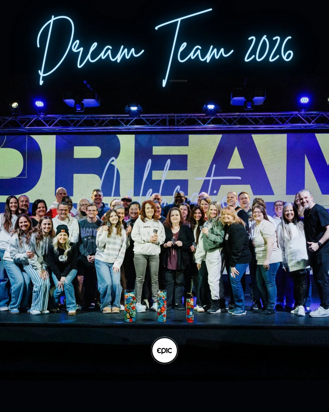 We&rsquo;re still not over our Dream Team Celebration 🤍

So grateful for every person who serves with joy and helps make Epic happen each week. From welcoming guests to kids ministry, production, worship, and beyond &mdash; it takes a team.

If you&