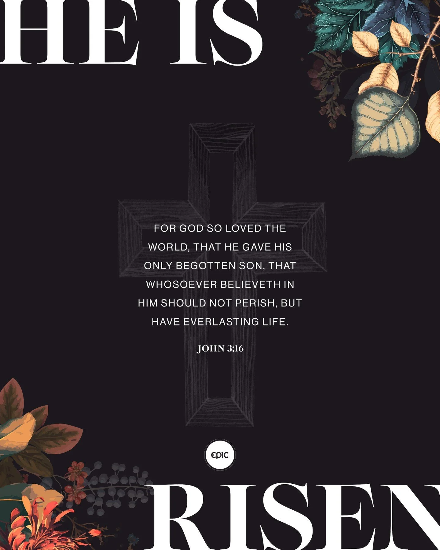 &ldquo;For God so loved the world that He gave His one and only Son, that whoever believes in Him shall not perish but have eternal life.&rdquo; &mdash; John 3:16

Because of that love&hellip; He rose. 🙌
The cross wasn&rsquo;t the end &mdash; the to