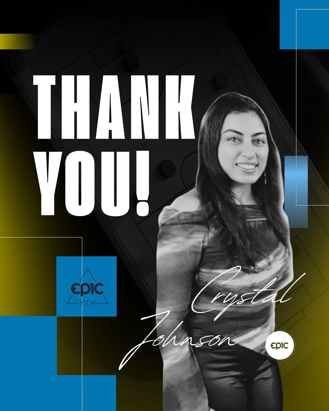 We want to take a moment to honor and celebrate an incredible leader in our Epic Next Gen Family. 

As Crystal Johnson steps down from her role as YTH Director, we are so grateful for the time, heart, and dedication she has poured into our students. 