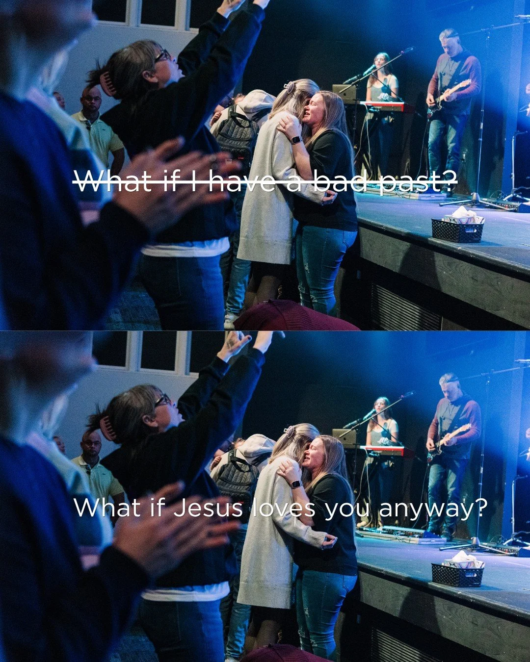 Sometimes the biggest "What ifs" keep us from showing up. But what if something good is waiting for you on the other side., what if this is the open door you have been waiting for. What if this could be the Sunday that changes everything? 
