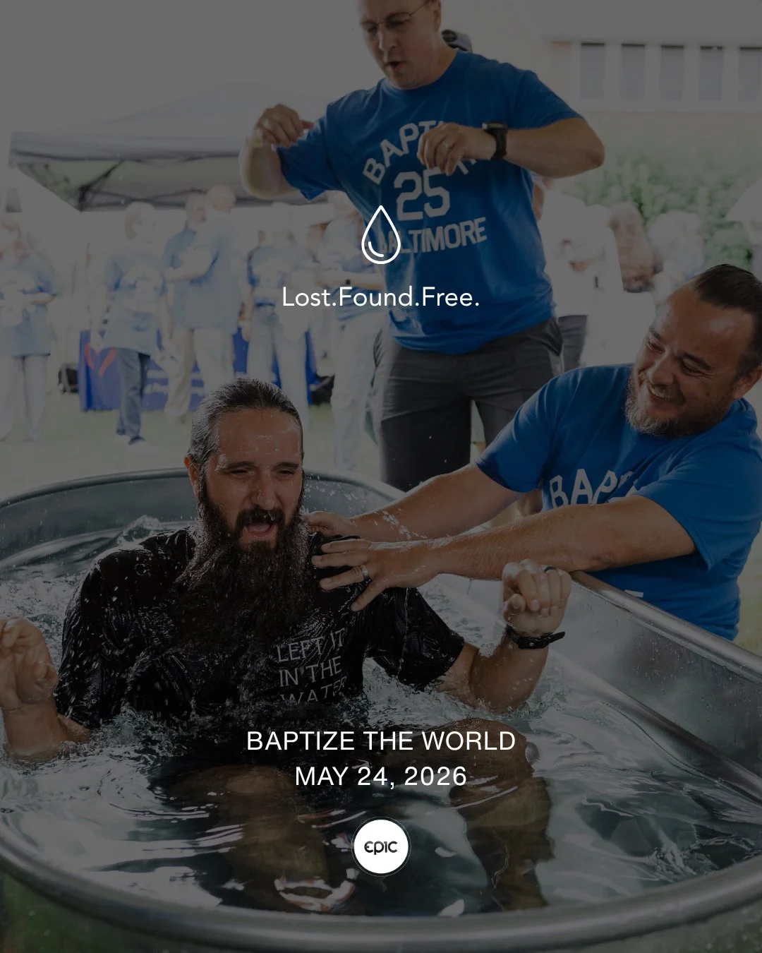 I've been washed in the water, washed in the blood
I'm as good as new, oh hallelujah! 

Baptism is an outward expression of an internal faith. 
We're excited for another round of baptisms this May during Pentecost Sunday! Sign up today on our church 