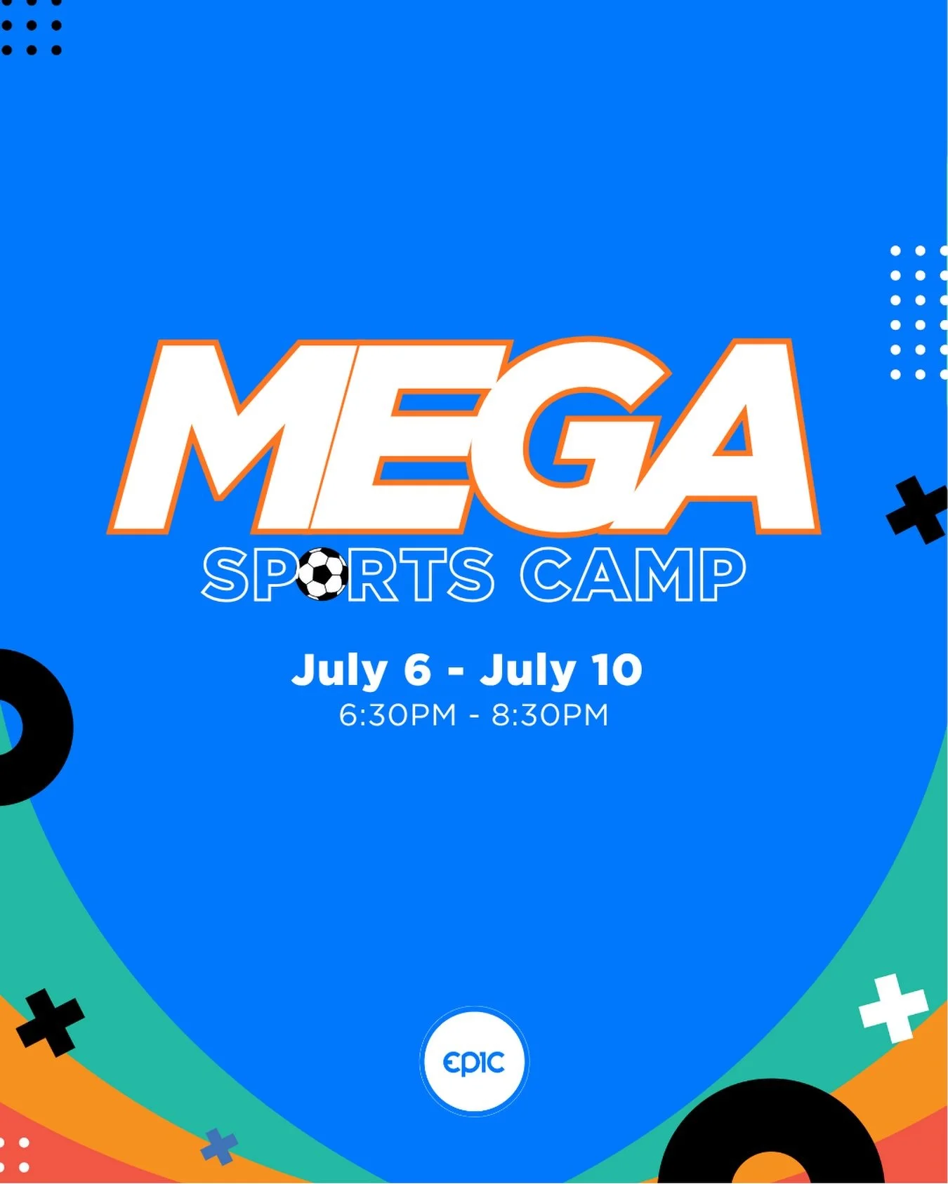 🏆⚽🏀📣 Get ready for the biggest week of the summer! Mega Sports Camp: Mission Cup is Epic&rsquo;s sports-themed VBS where kids will build skills, make friends, and discover how God can use them to make a difference.

Kids in grades Kindergarten thr