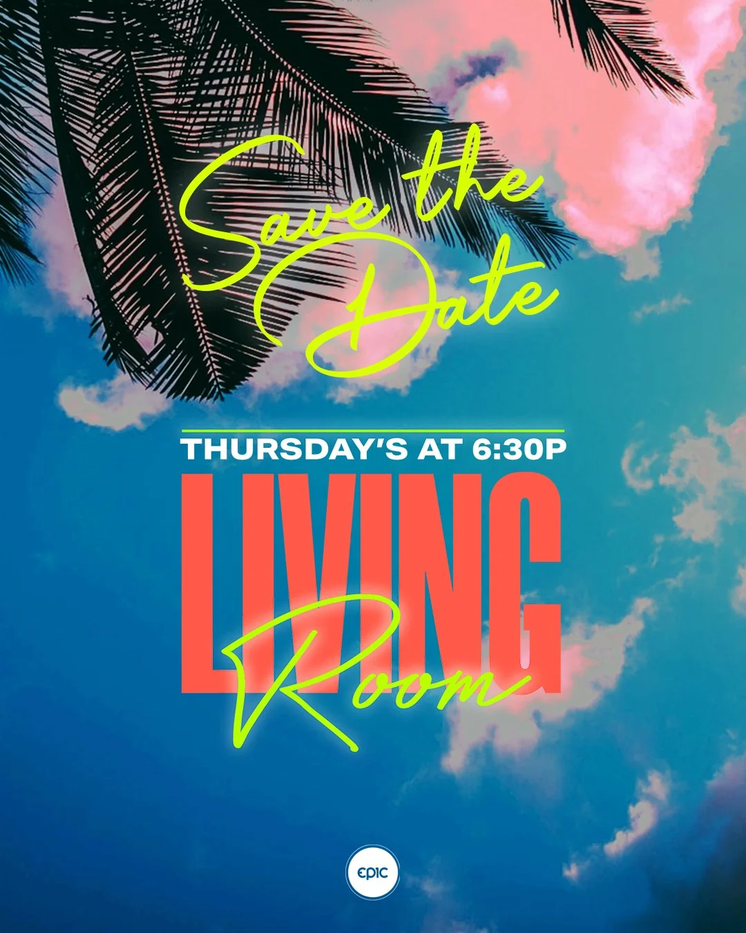 The Living Room is back starting June 18th 🙌🏽
Join us every Thursday this summer as we walk through the Psalms in a new series: Summer Playlist: Songs for the Soul 🎶📖

Come connect, grow, and spend the summer pursuing Jesus together. We can&rsquo