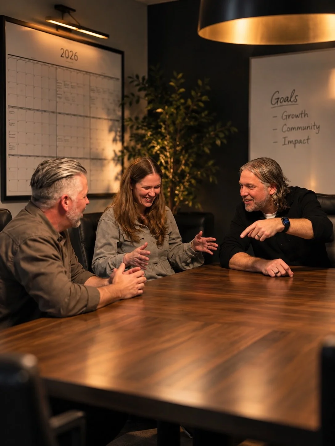 Do you ever wonder what happens between second and third service? A meeting of the minds! We want to make sure your visit is meaningful and impactful! 

First photo is Ai edited but the second photo is real life! Watch our message from today, Pastor 