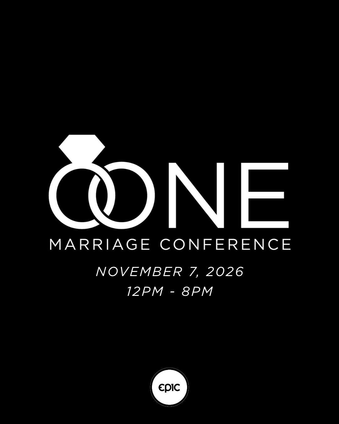 Marriage Conference is coming up! ❤️

Join us November 7th from 12:00 PM&ndash;8:00 PM for a day designed to strengthen, encourage, and invest in your marriage.

Childcare will be available for an additional fee.

Register through the link in our bio