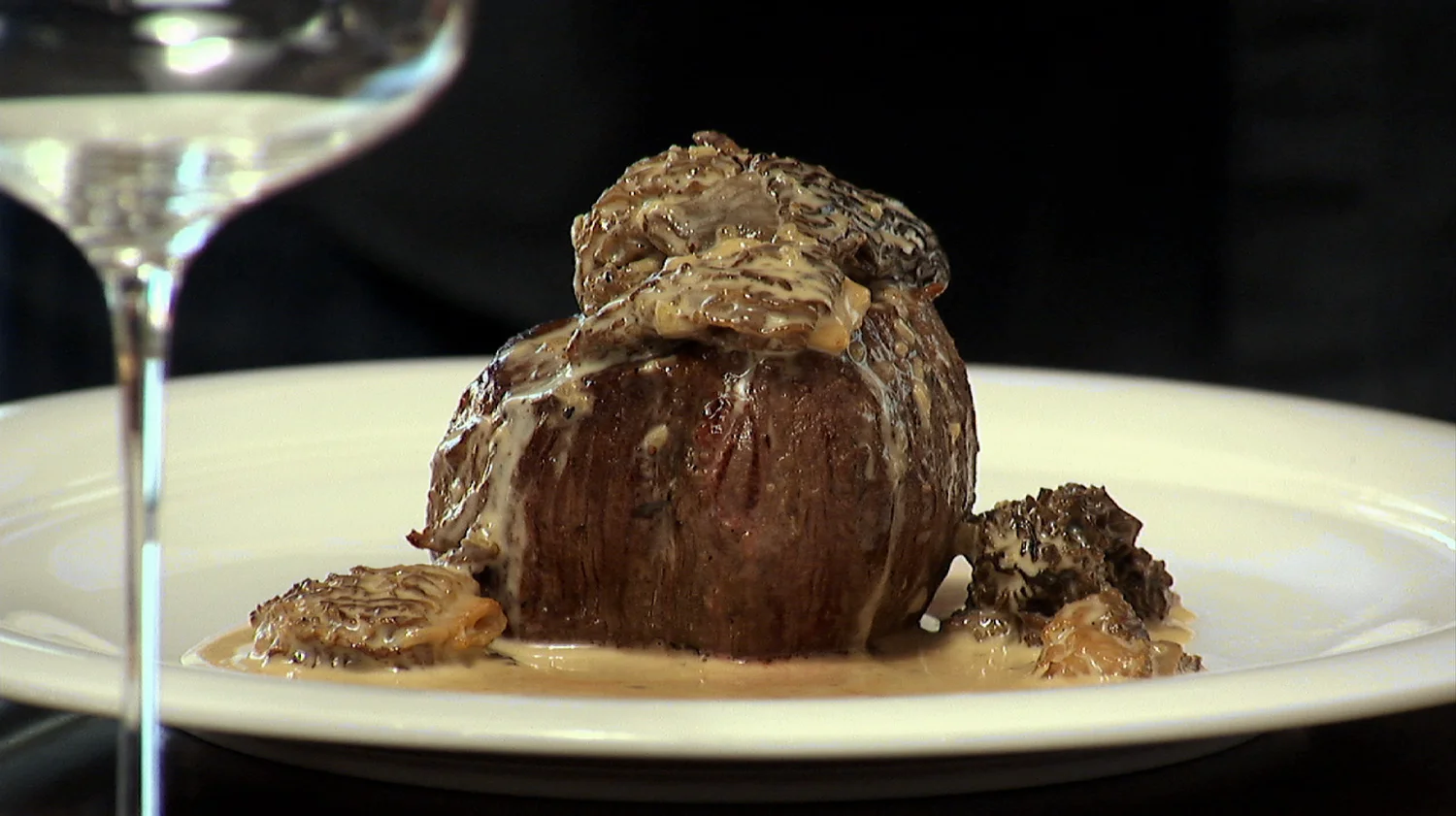 Filet Mignon with Morel Cream Sauce