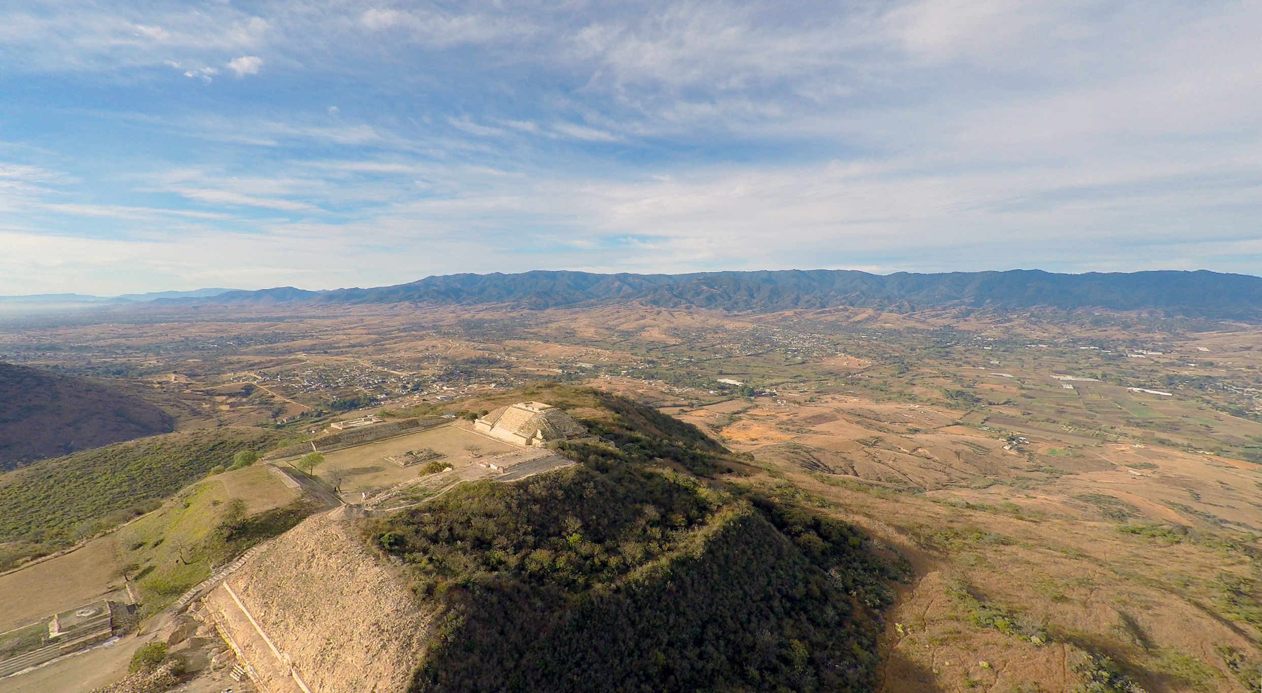 Aerial view of Atzompa