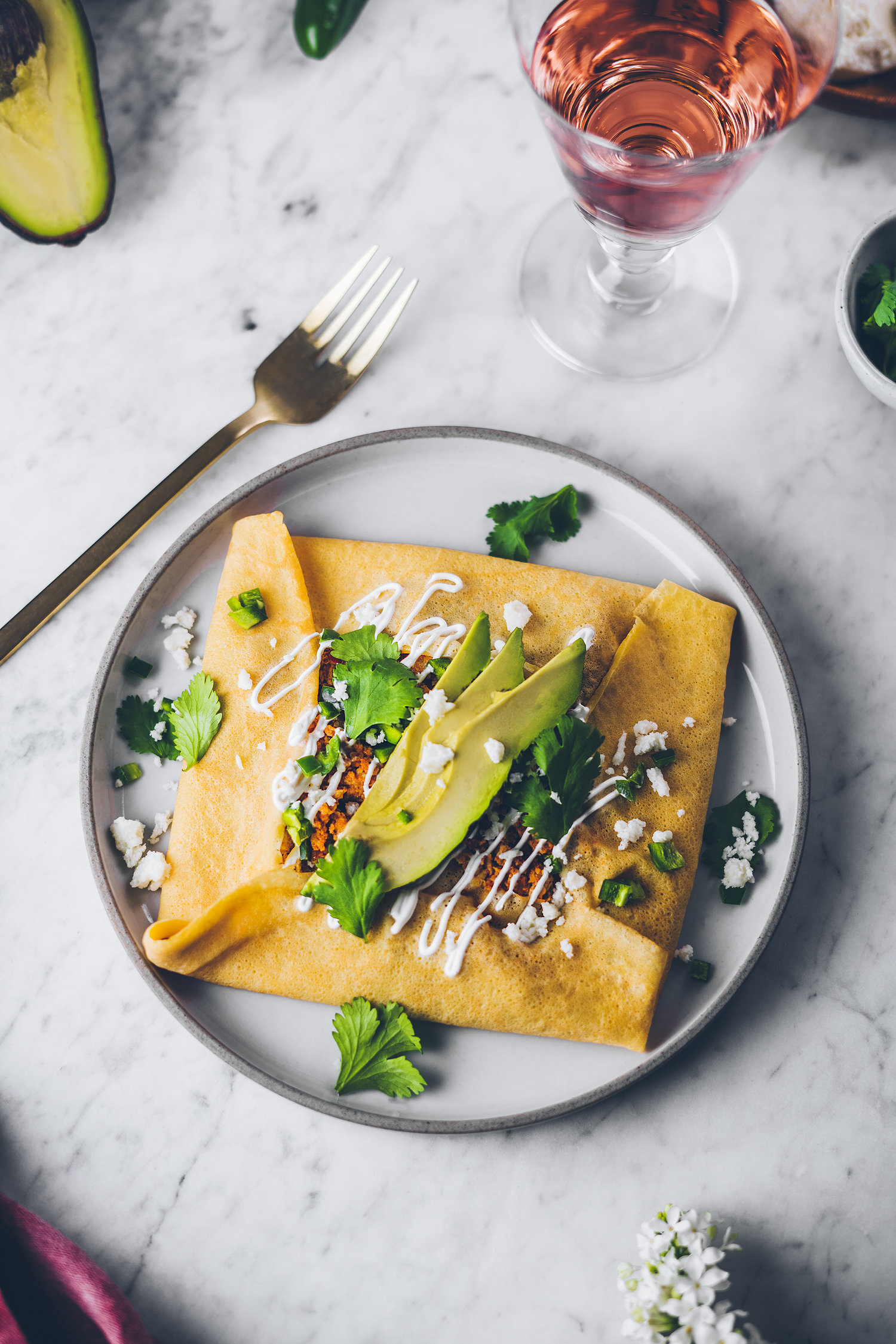Savory Chorizo Crepes