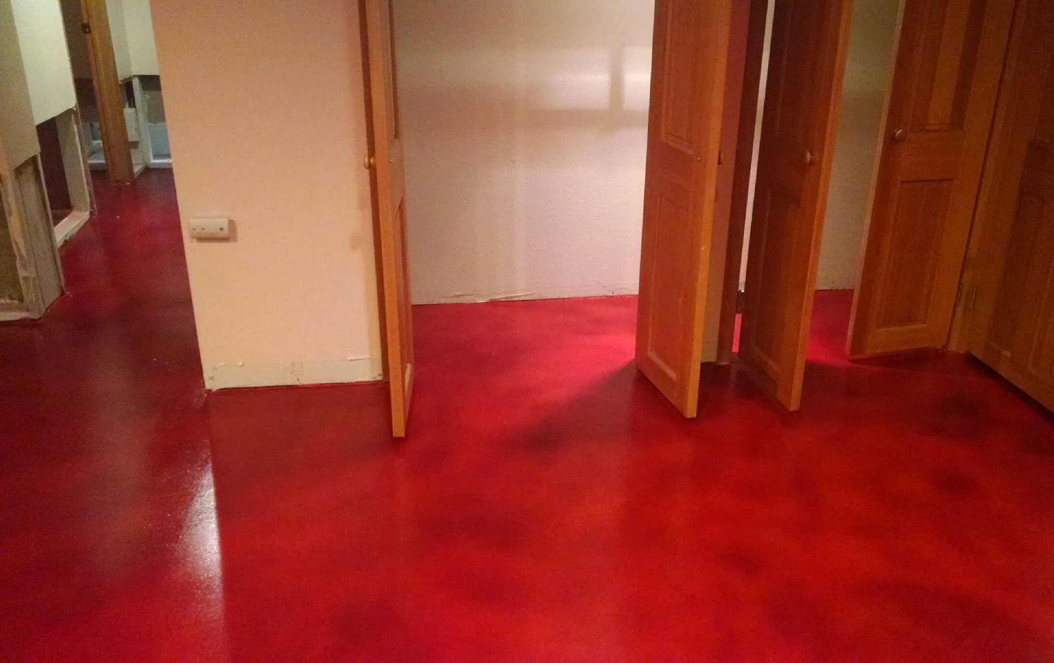 Ardex PC-M Micro-Topping with Ameripolish stain and Epoxy/Urethane sealer.