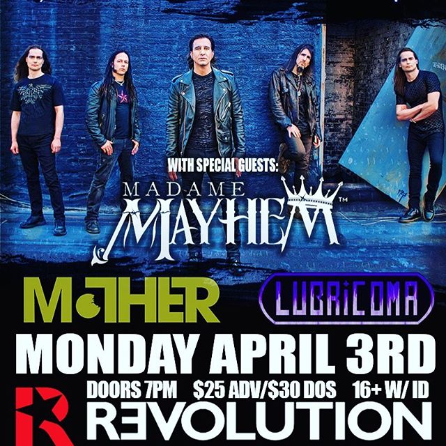 We are excited to announce we will be playing with @scottstapp and @artofanarchy_ on Monday April 3rd at @revolution_li .. message for tix! #lubricoma #live #instagood #instamood #picoftheday #bestofday #scottstapp #artofanarchy #creed #bleedingfingersbloodyguitar