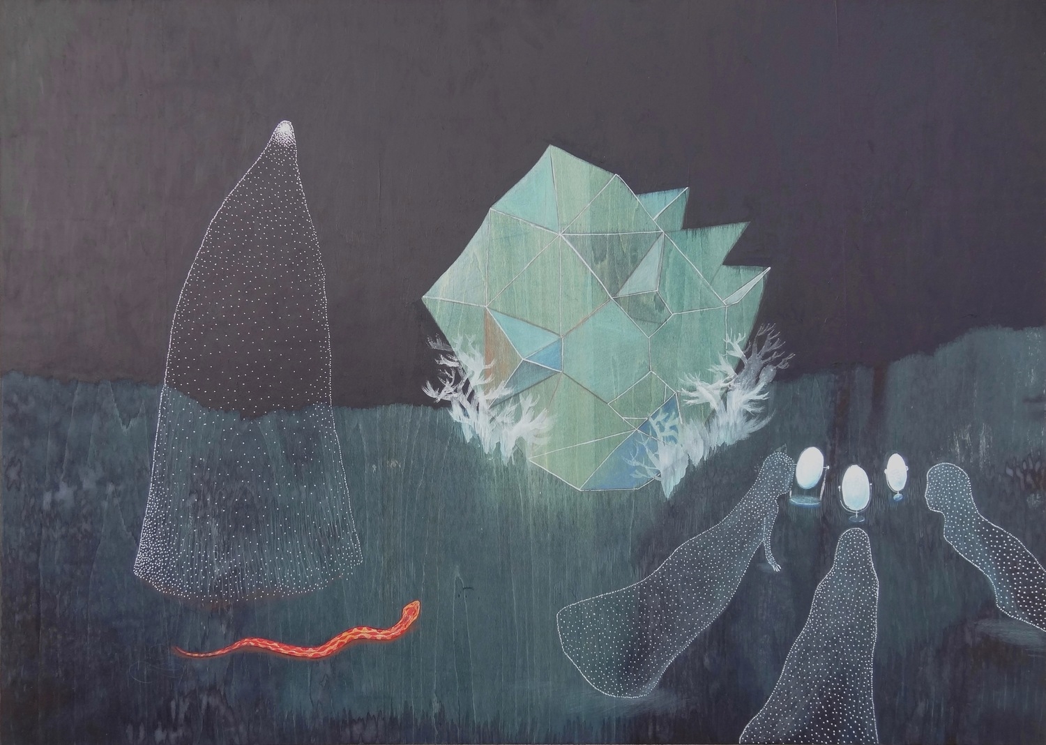 Le reflet du serpent-50x70cm.JPG