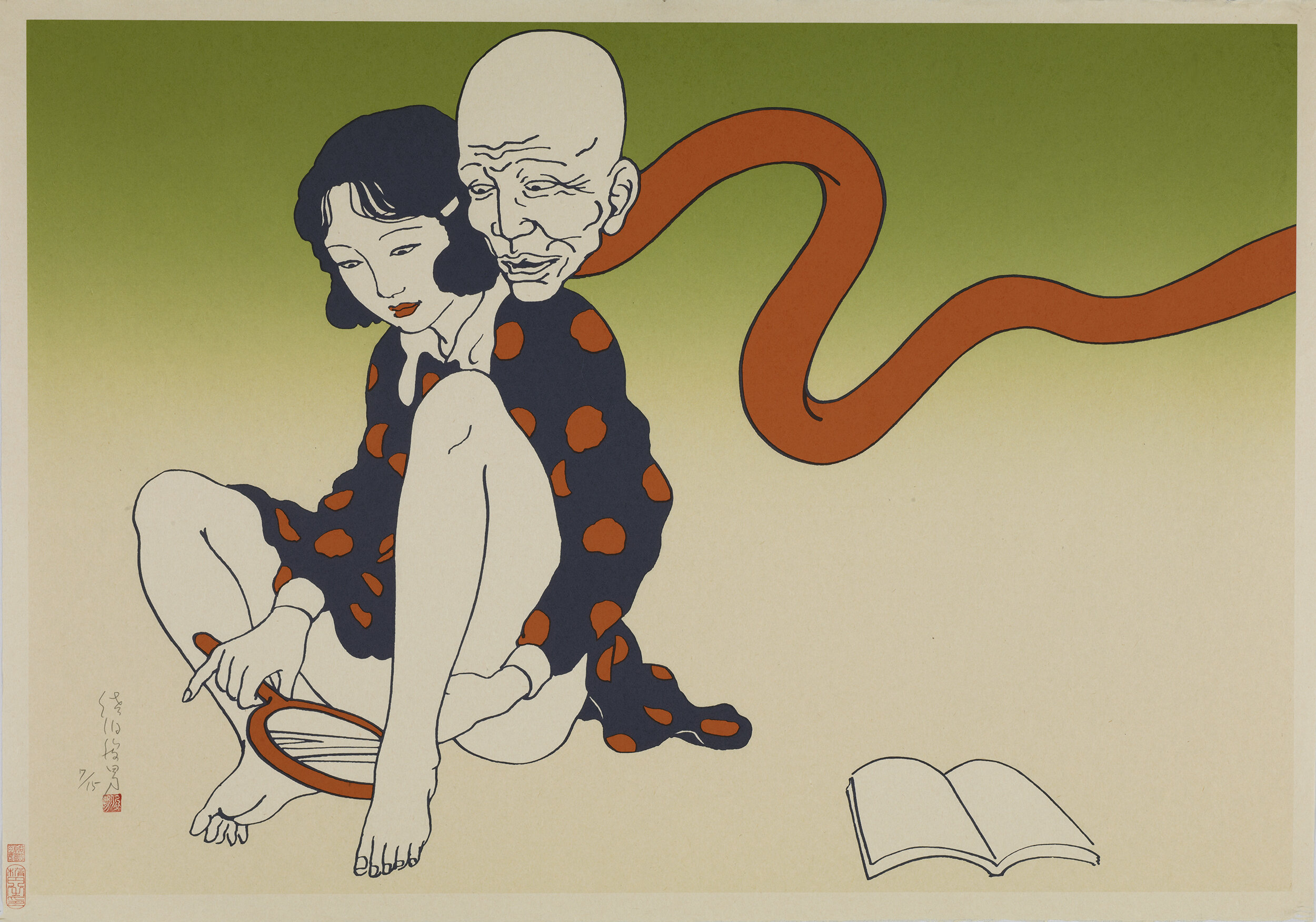 Toshio Saeki, Sans Titre, 103 x 73 cm, 2010, d'après un dessin original de 1973.jpg