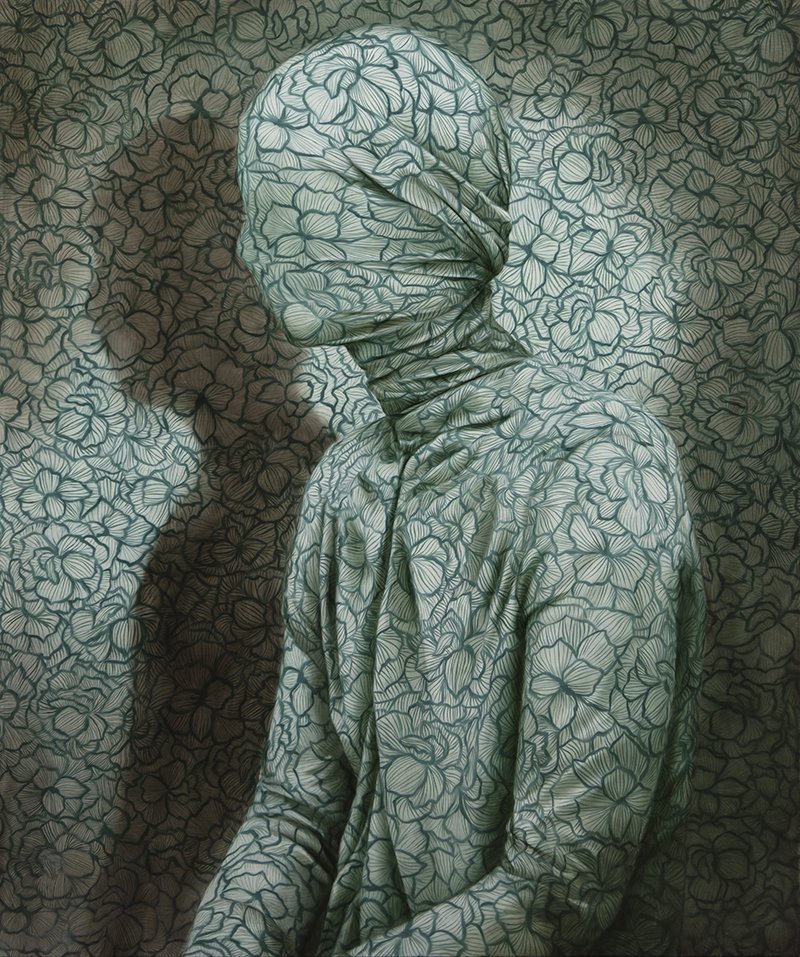 Now you see me (green&white), 2019, Markus Åkesson, 120x100cm, oil on canvas.jpg