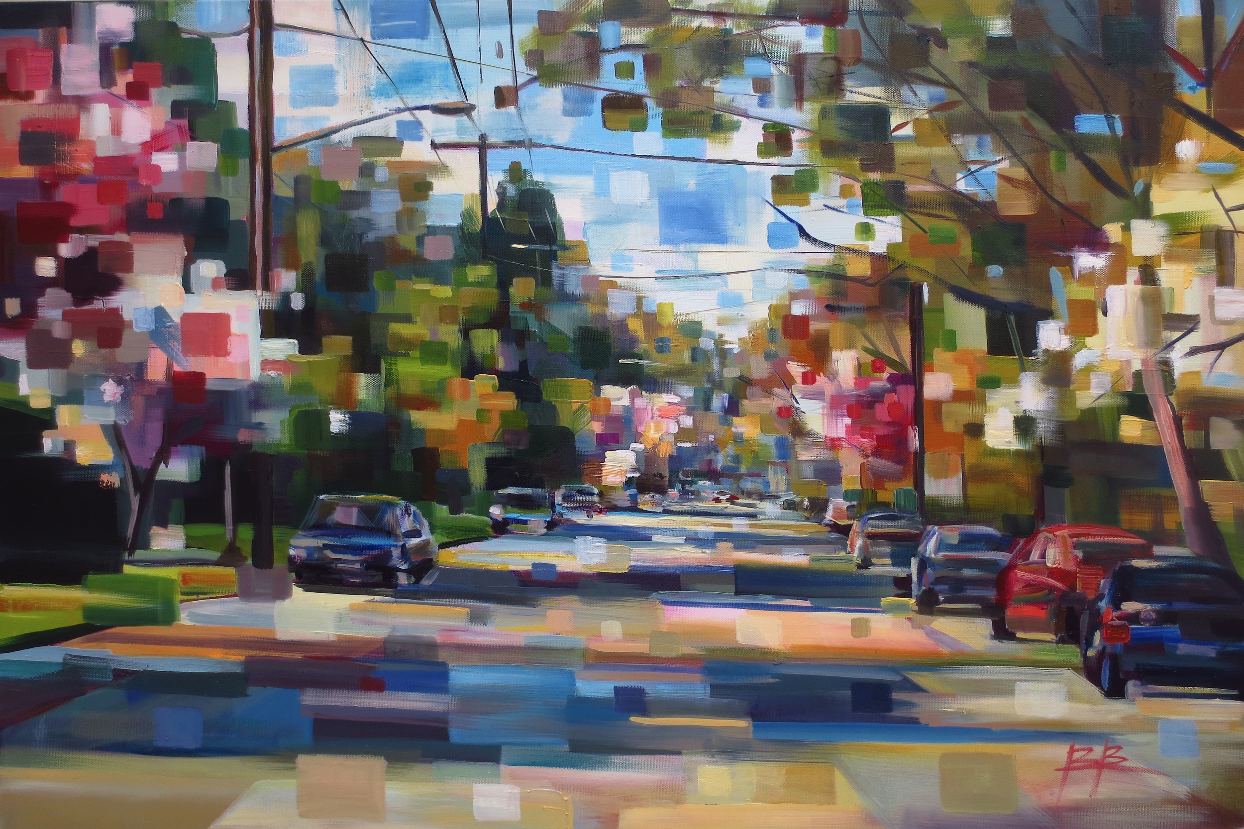 Spring Blossoms, 24x36 inches, oil, April 2015 SOLD