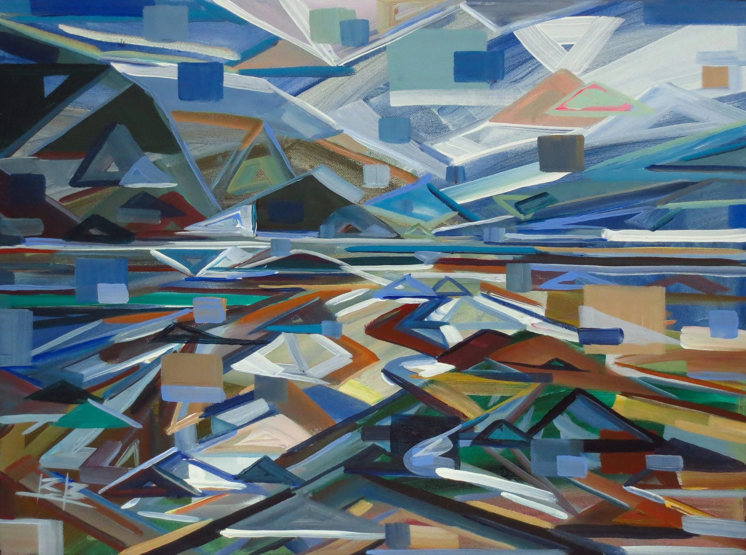 Low Tide, 16x20, Acrylic, July 2016 SOLD