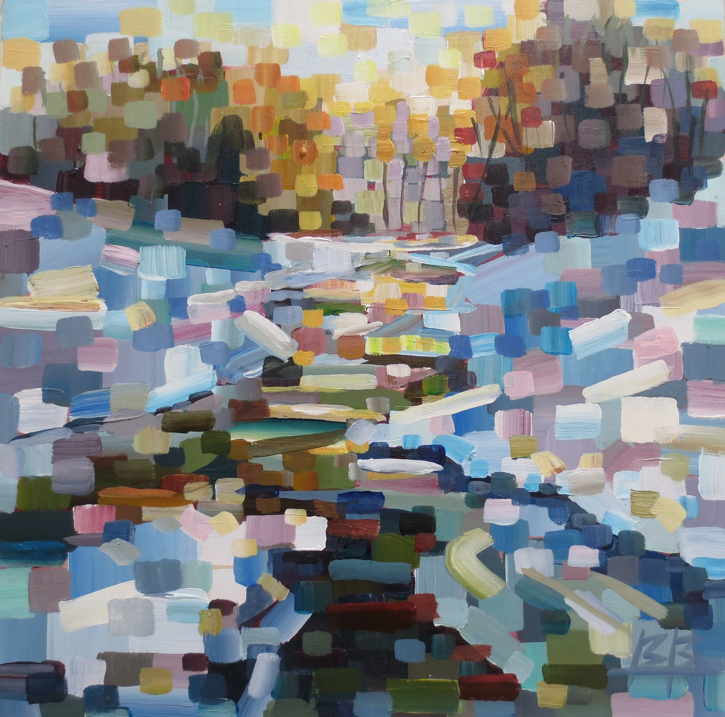 Winter light, 12x12, acrylic on panel, June 2017 SOLD