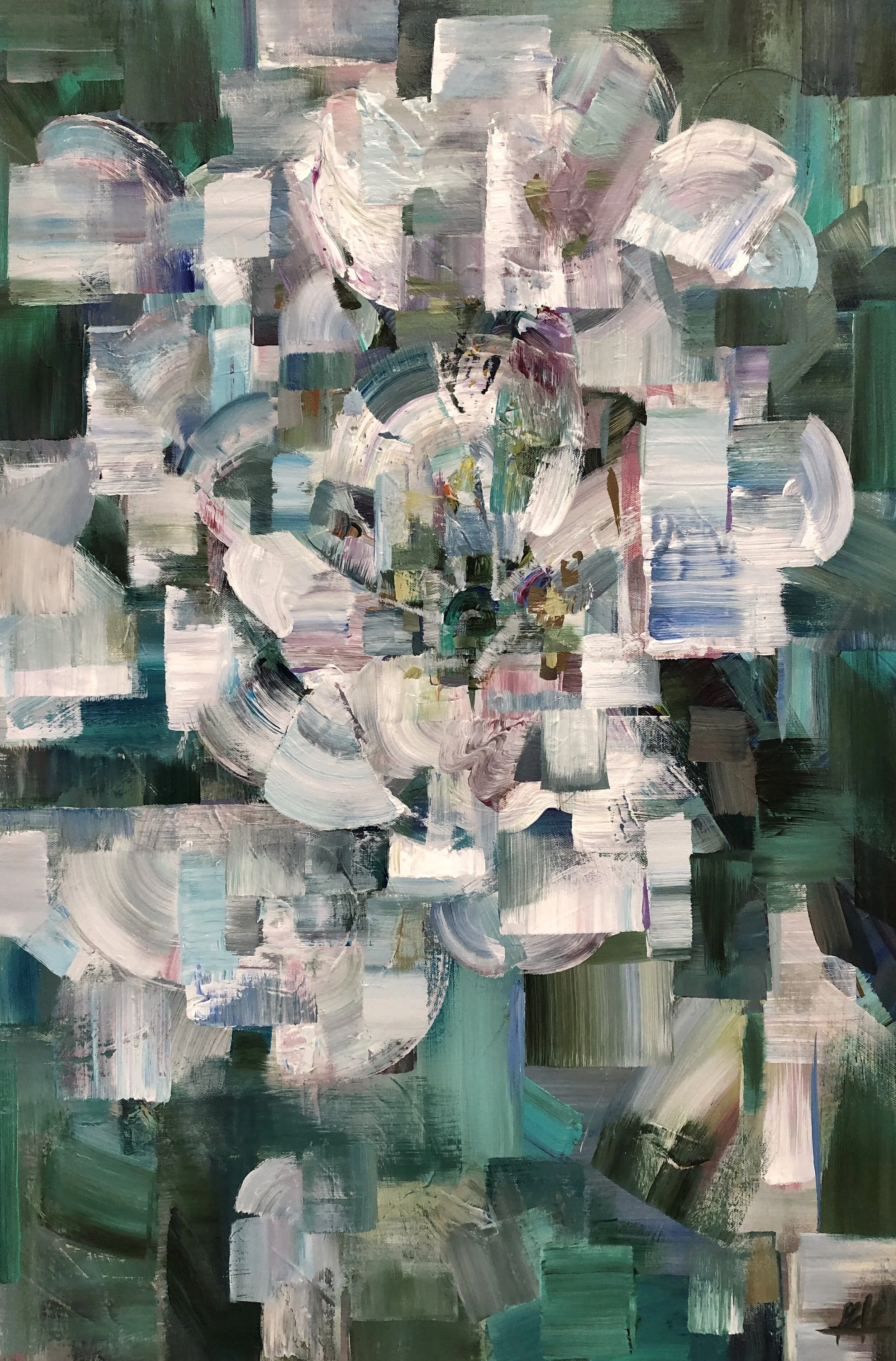 Blooming, 36x24, Acrylic, March 2020 Sold