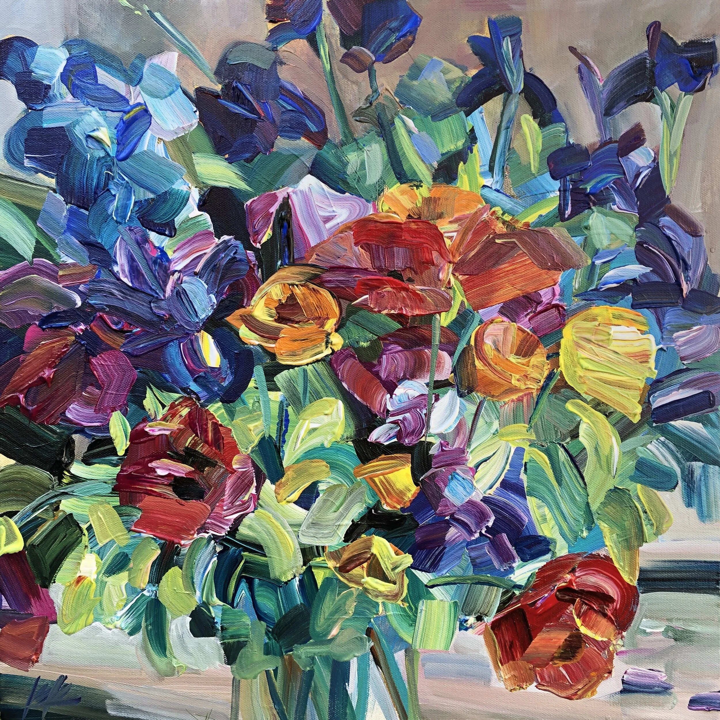 My March Madness, 20x20 acrylic, Sold