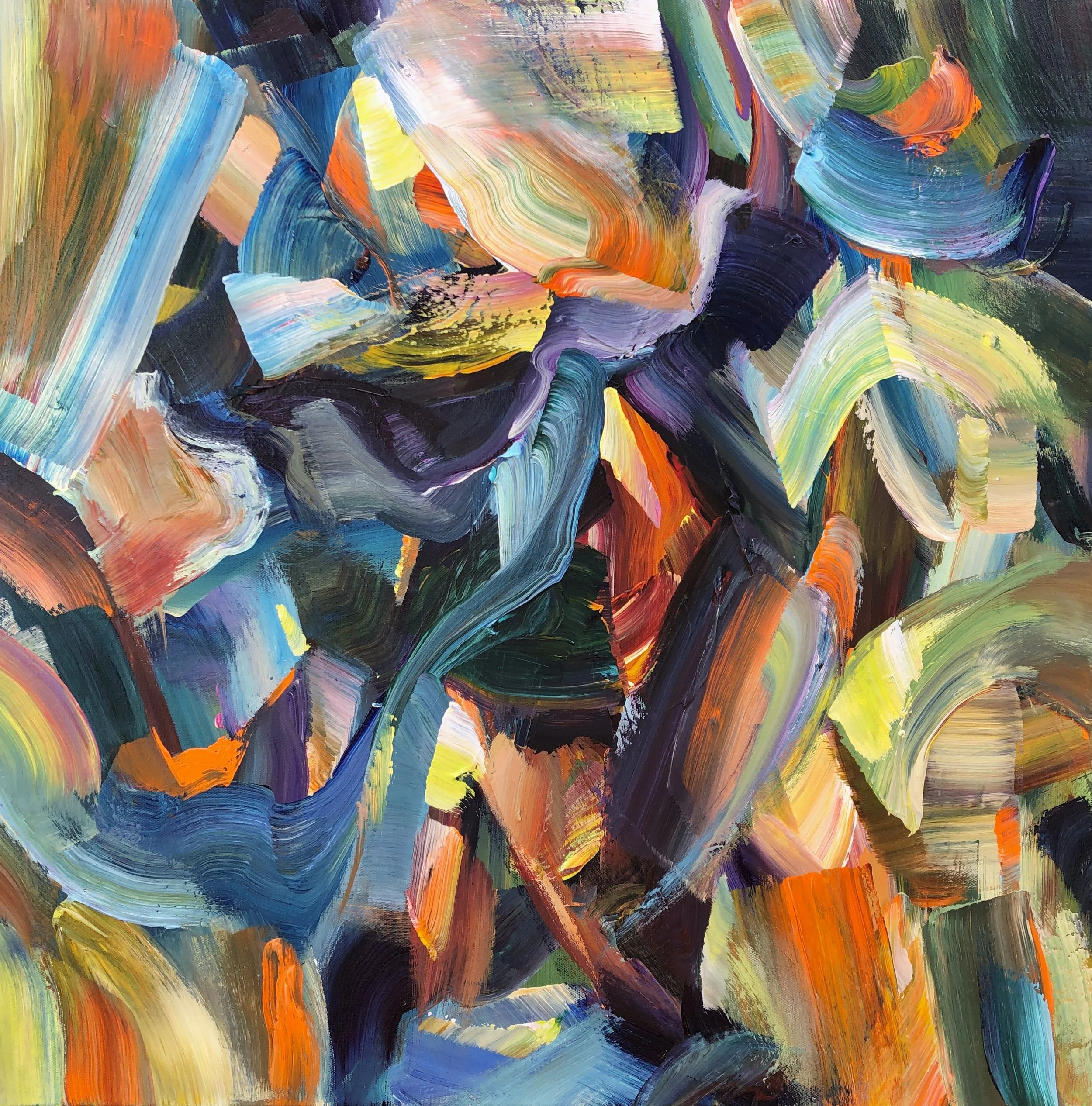 Flip Flop. 24x24 acrylic on 1.5" canvas, $1400