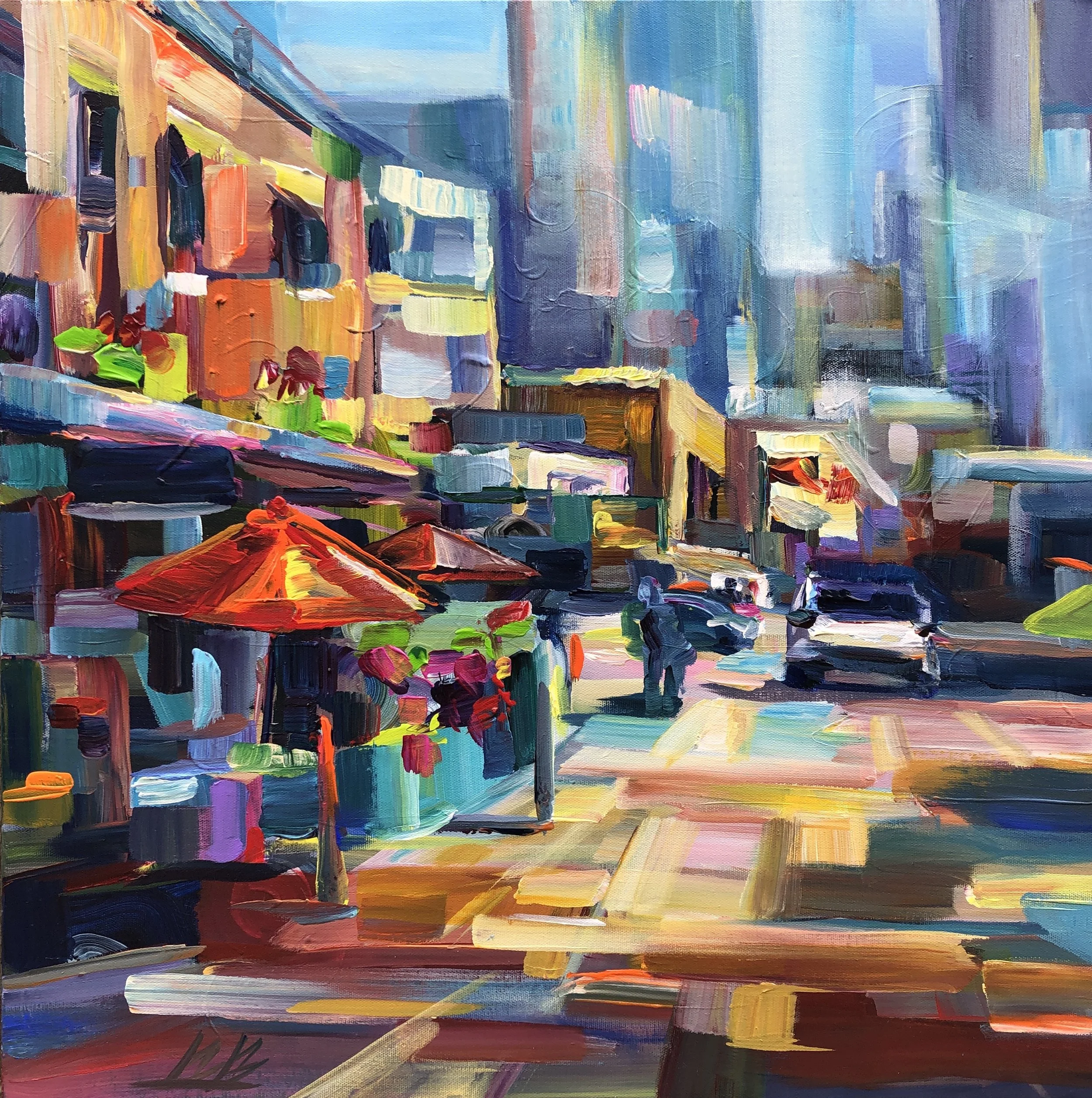 Seattle Haunts, 24x24 acrylic on 1.5" deep canvas, $1500