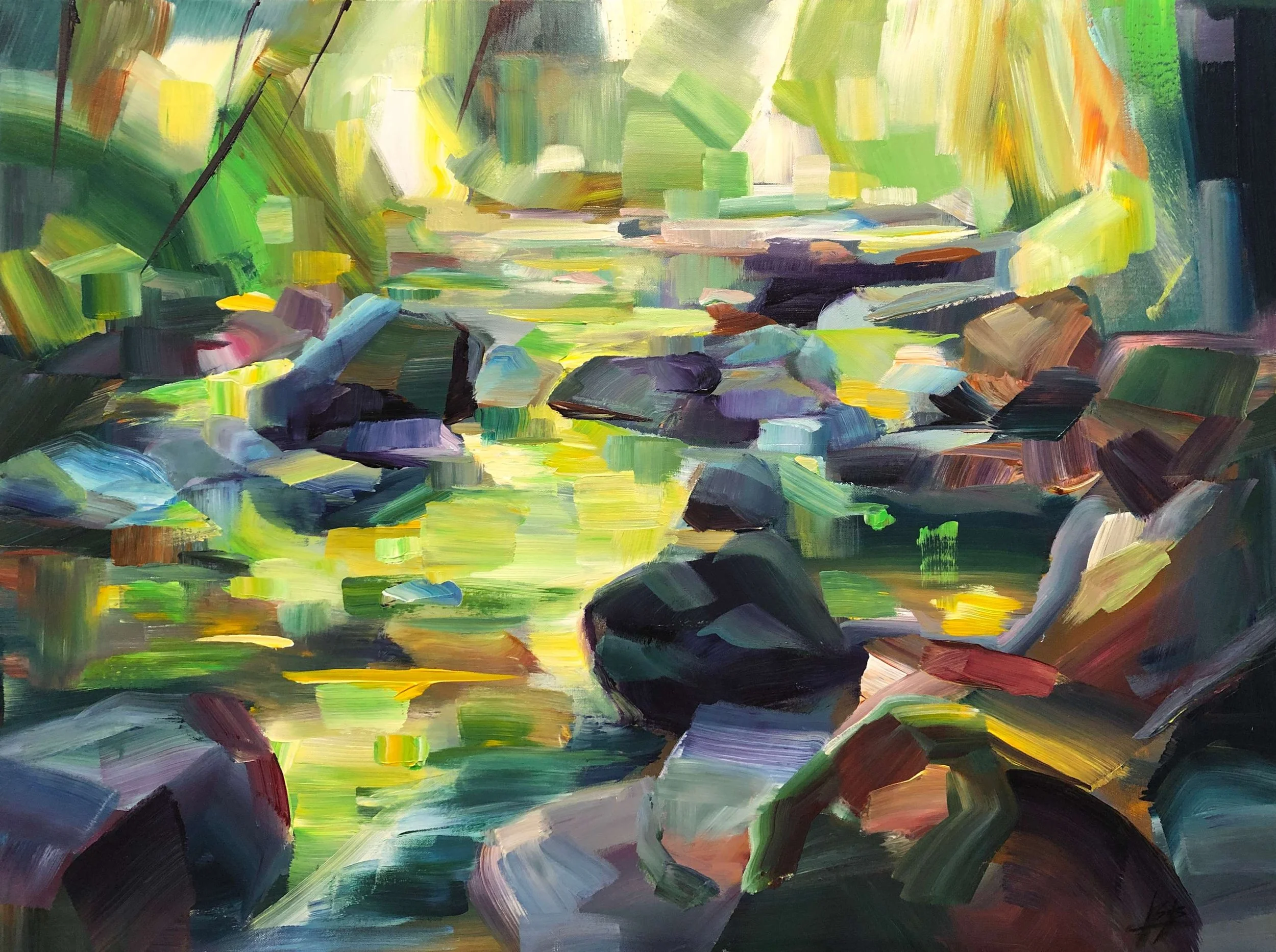 Green Glow 30x40 SOLD