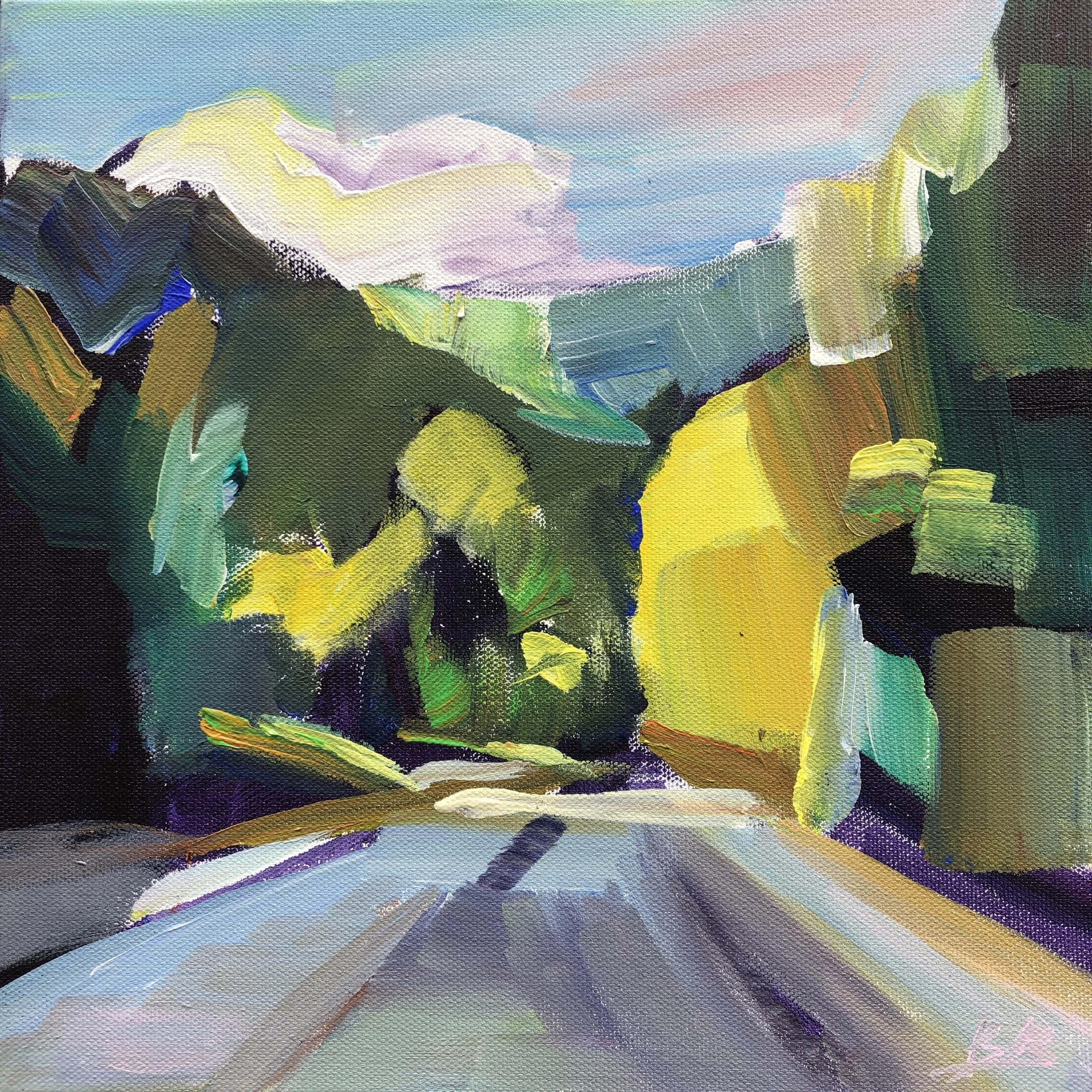 Devine, 12x12 acrylic on 1.5" canvas, $475 (Available at Alki Arts, WS)