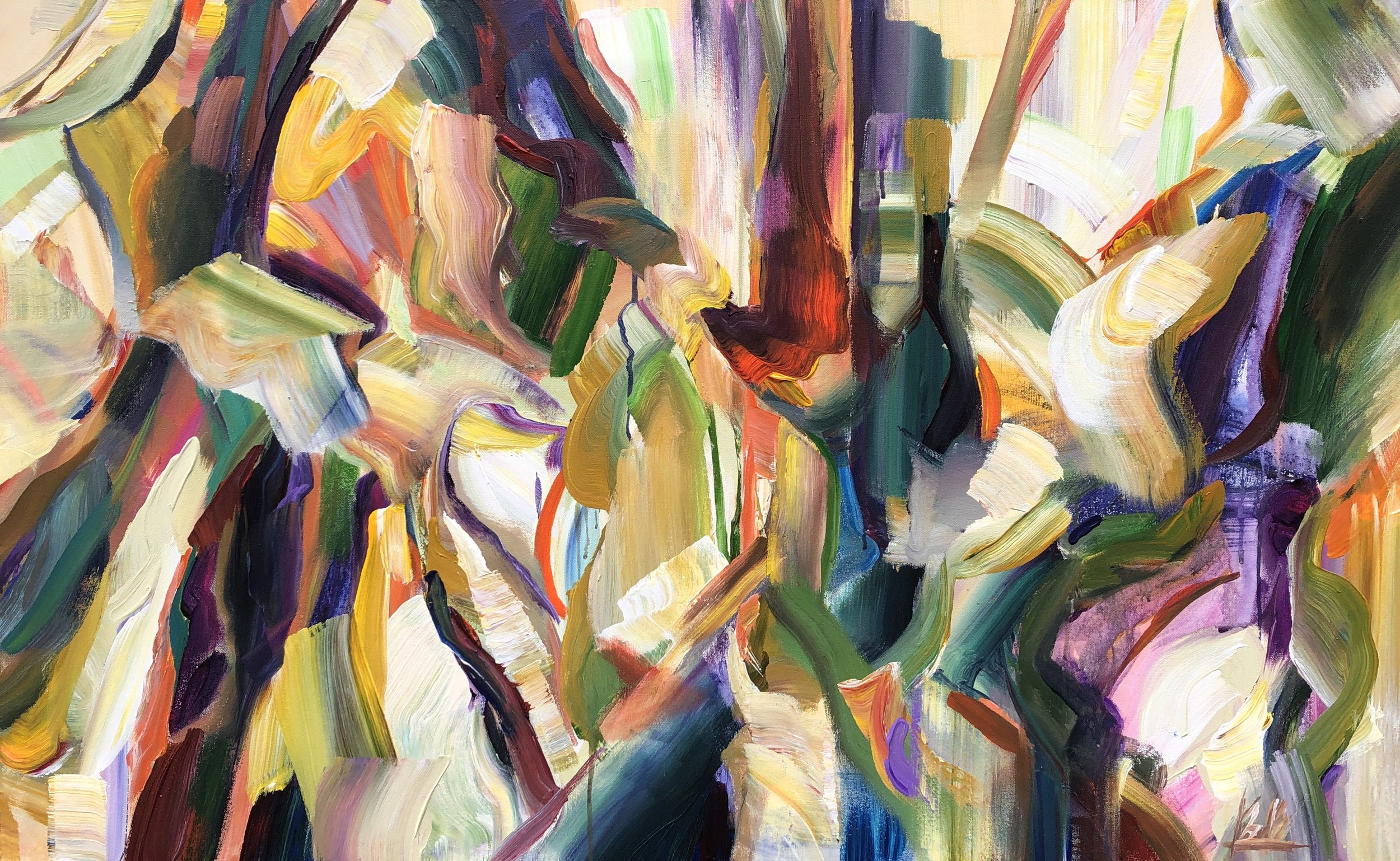 Emerge Again, 30x48 acrylic on 1.5" canvas, $3400