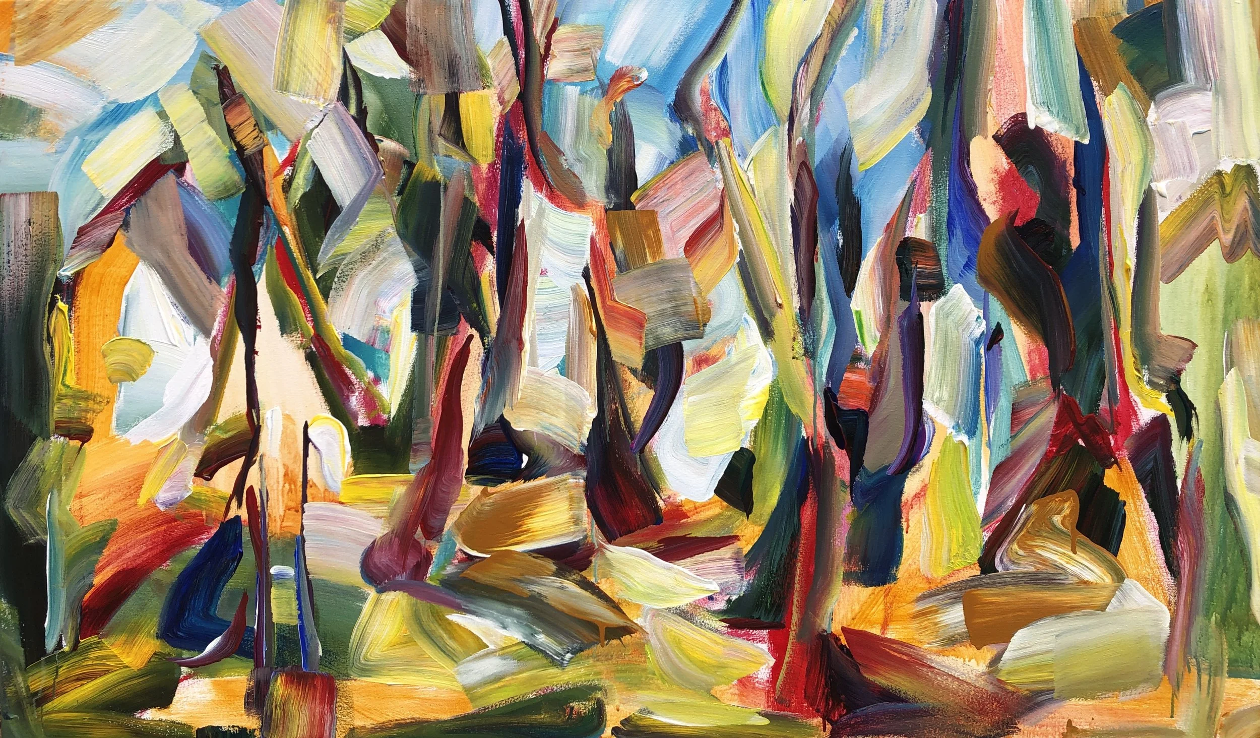Alive, 36x60 acrylic on 1.5" canvas, $4500
