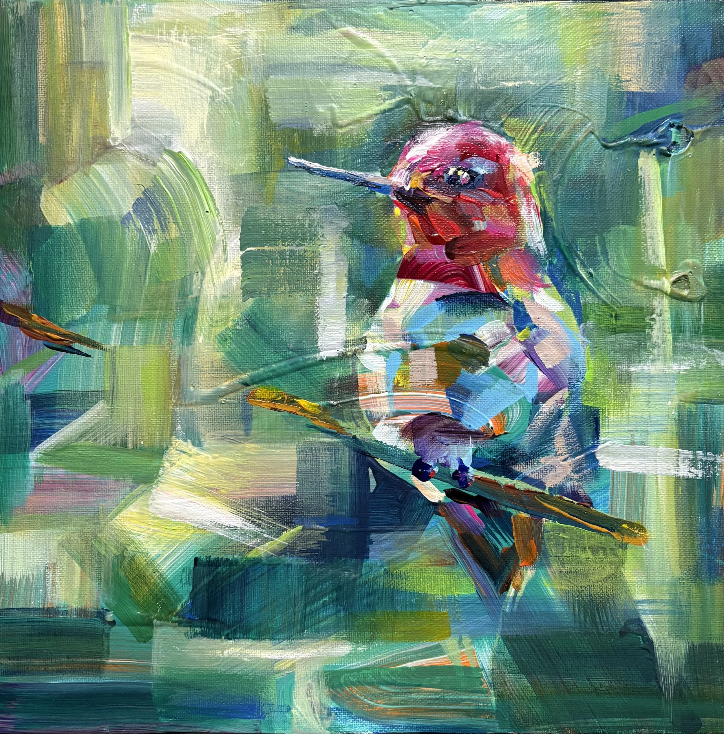 Little Gem, 12x12 acrylic framed, $495