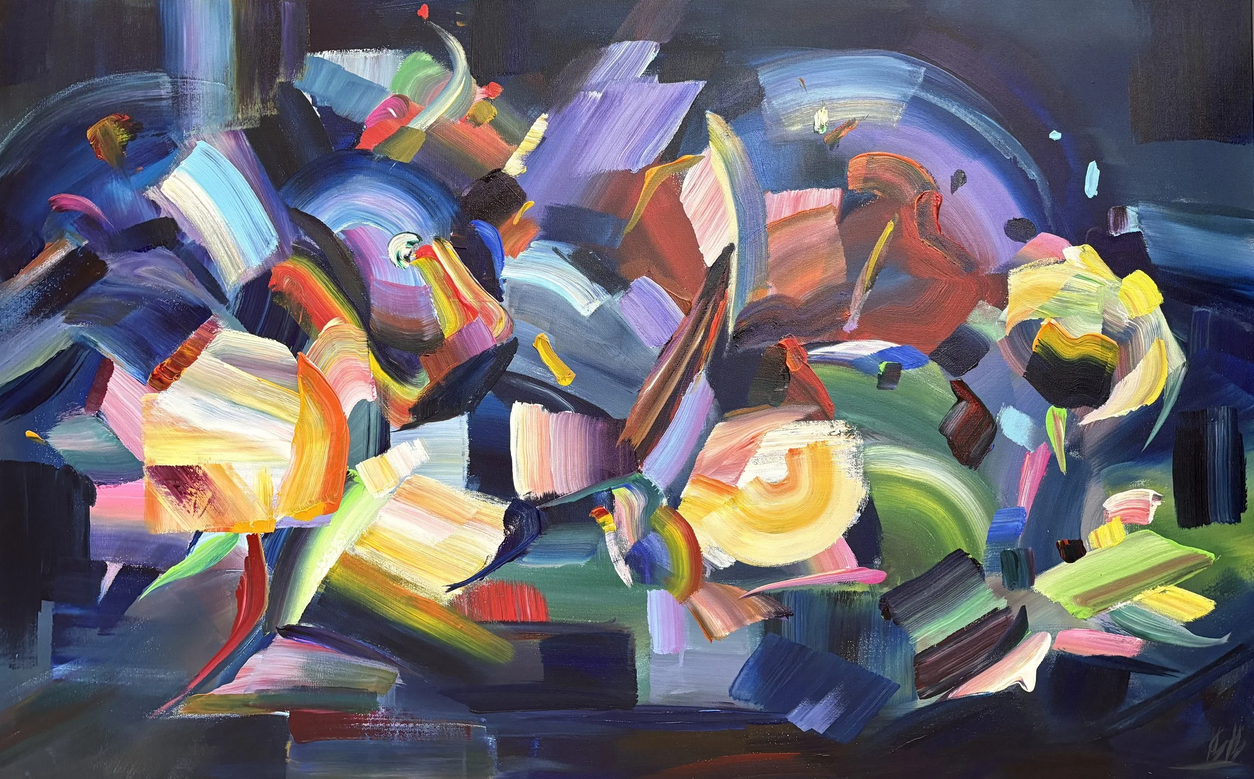 Candy Dance, 30x48 acrylic on 1.5" canvas, $3400