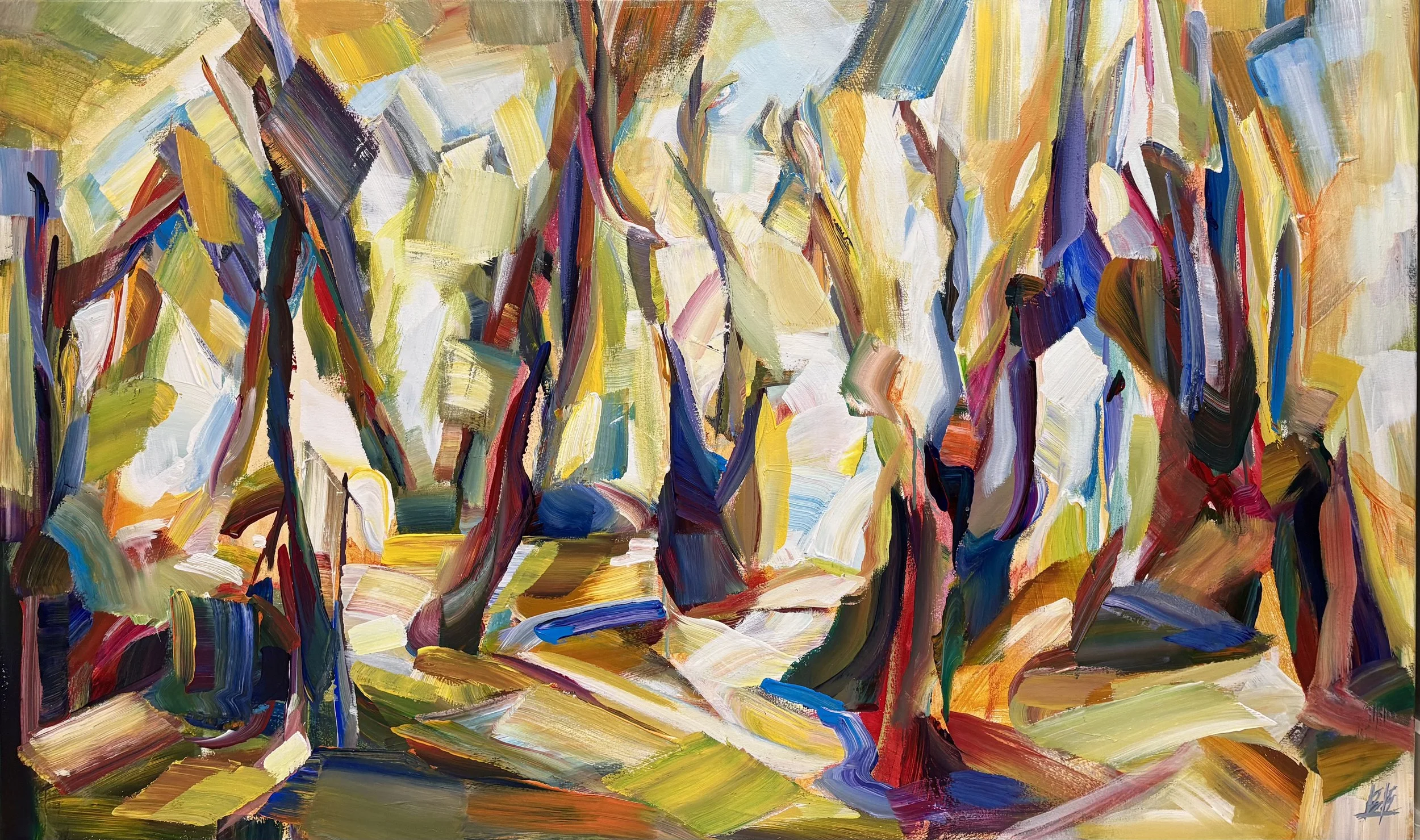 Alive, 36x60 acrylic on 1.5" canvas, $4500