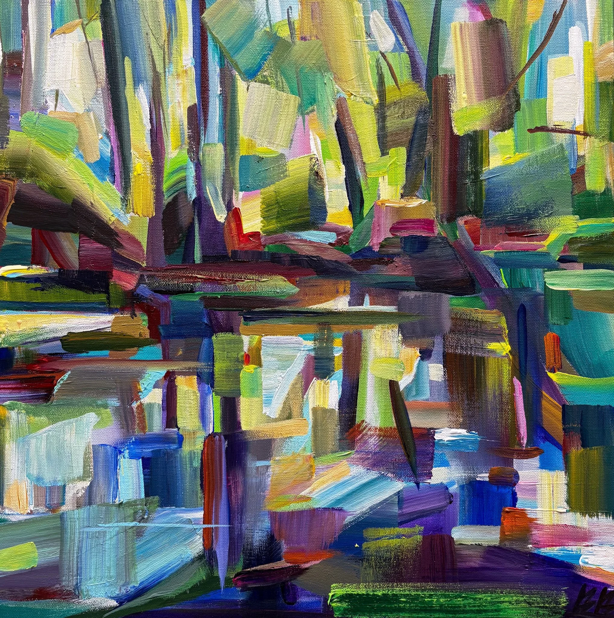 The Movement of Stillness, 20x20 acrylic on 1.5" canvas, $895