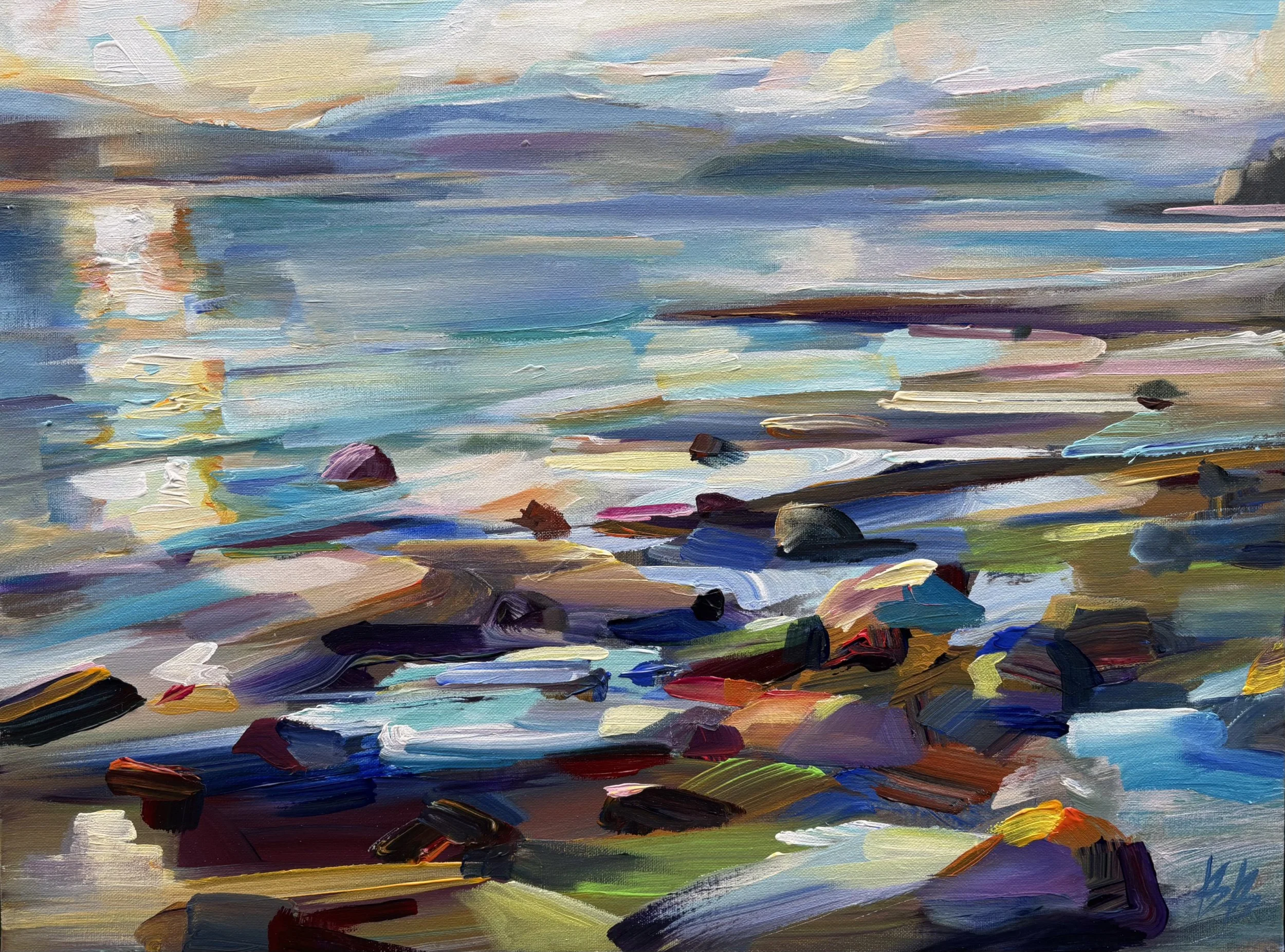 The Season of Now, 18x24 plein air acrylic framed, $1250