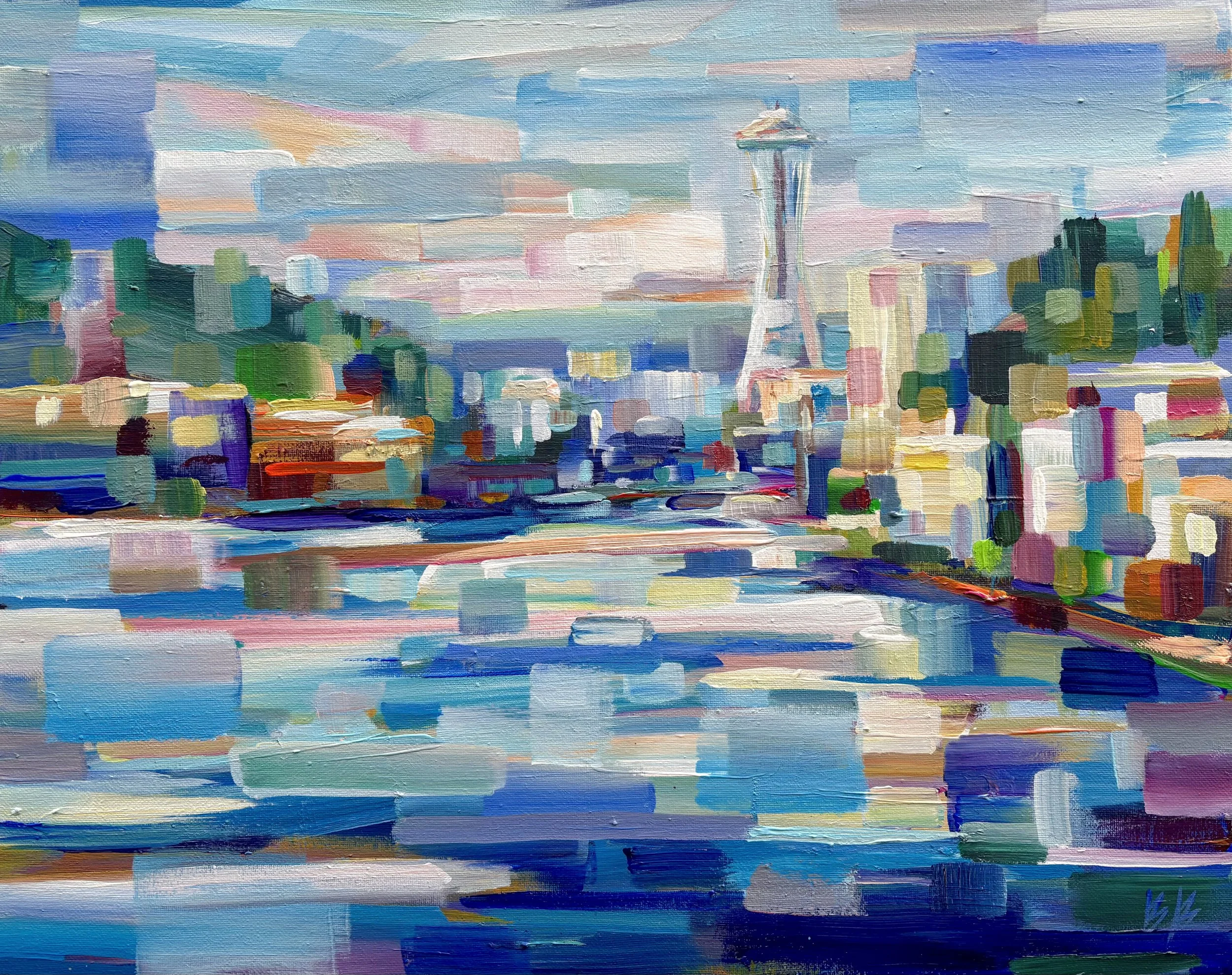 Needle From Alki Beach, 16x 20 acrylic framed, $950
