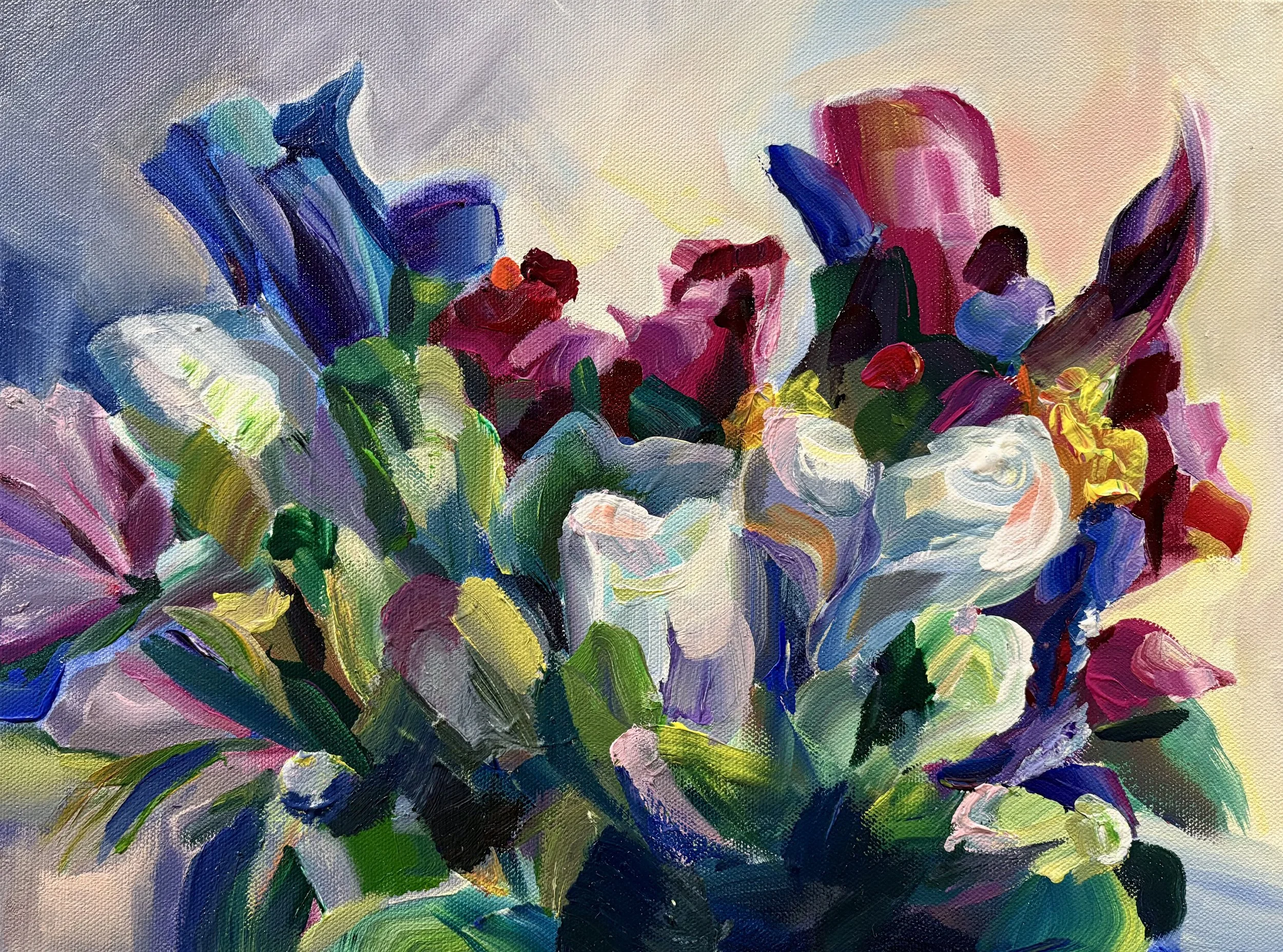 Beauty Bunch, 12x16 acrylic on 1.5" canvas, $550