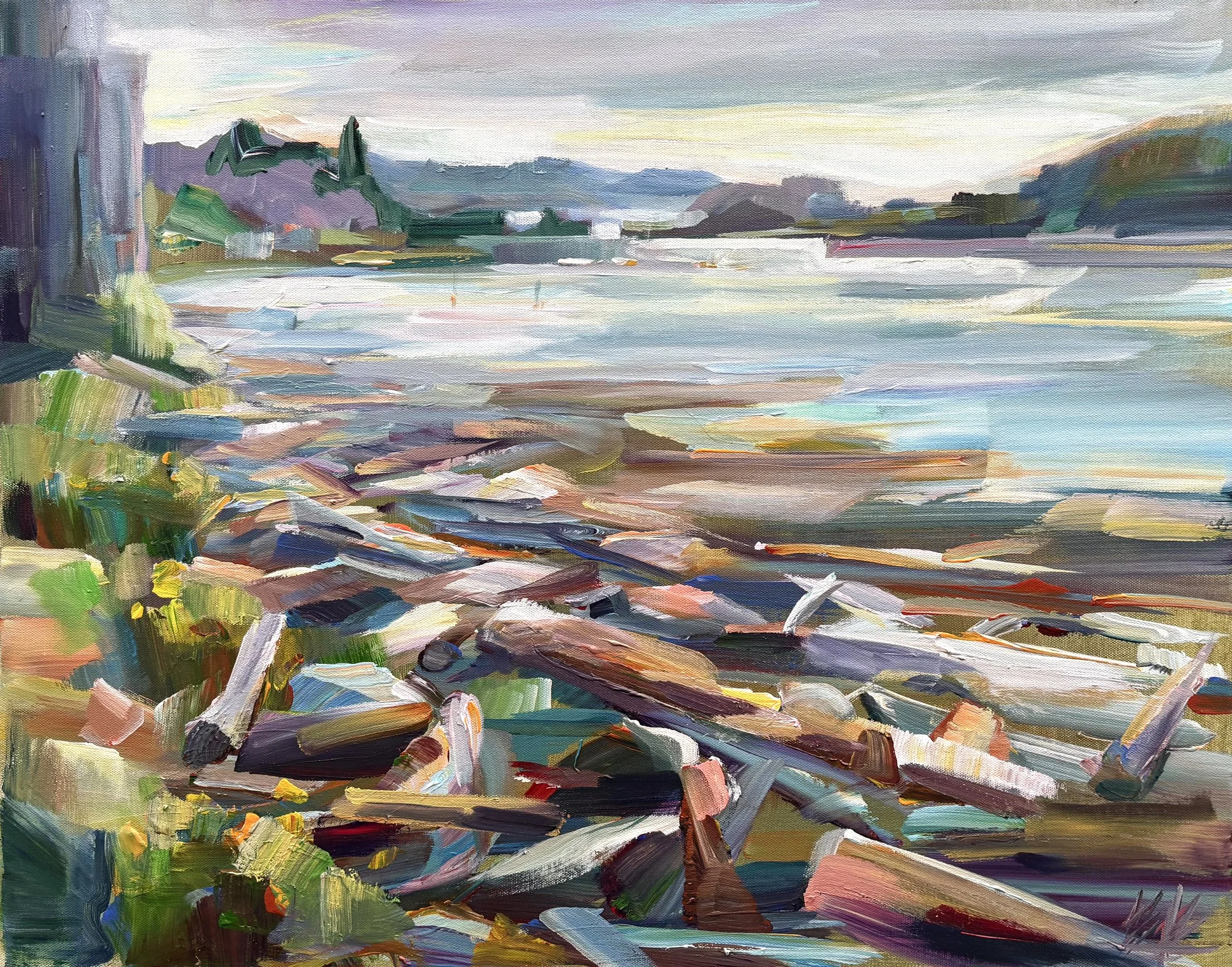 Whidbey Wood 2, 22x28 acrylic framed, $1500