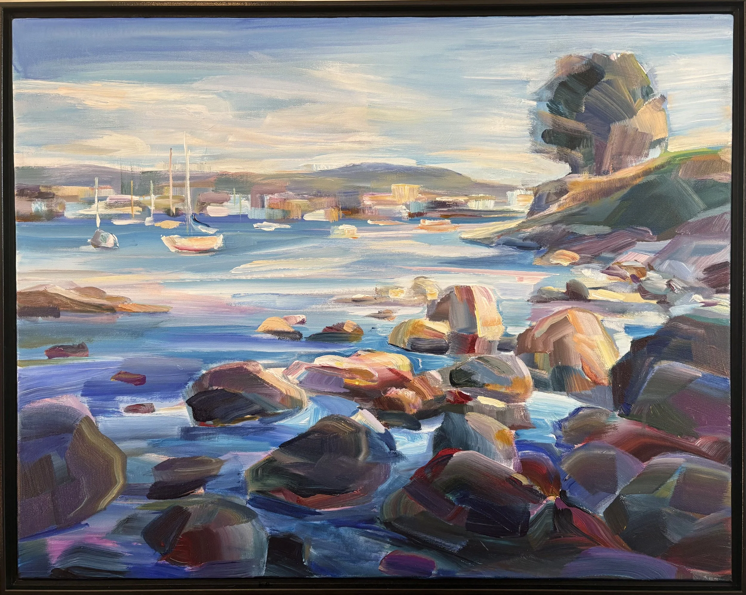 Evening in Monterey, 22x28 acrylic framed $1800 