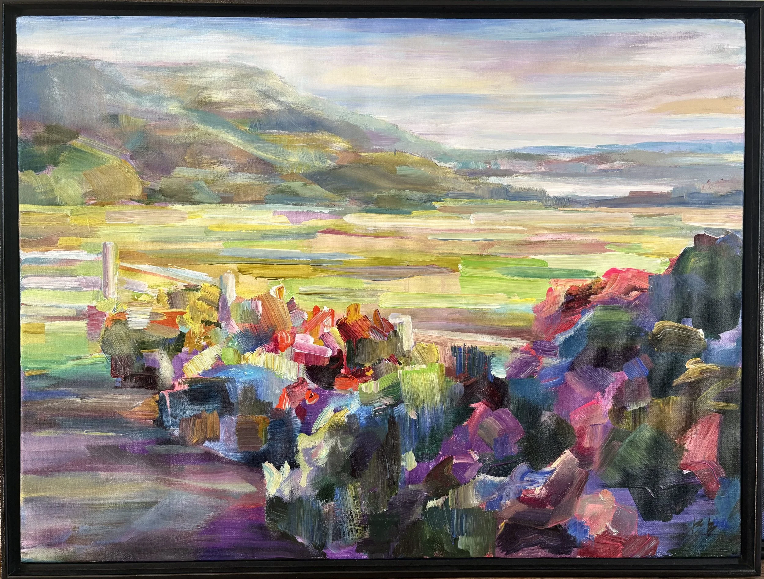 Ranch Paradise, 18x24 acrylic framed $1400