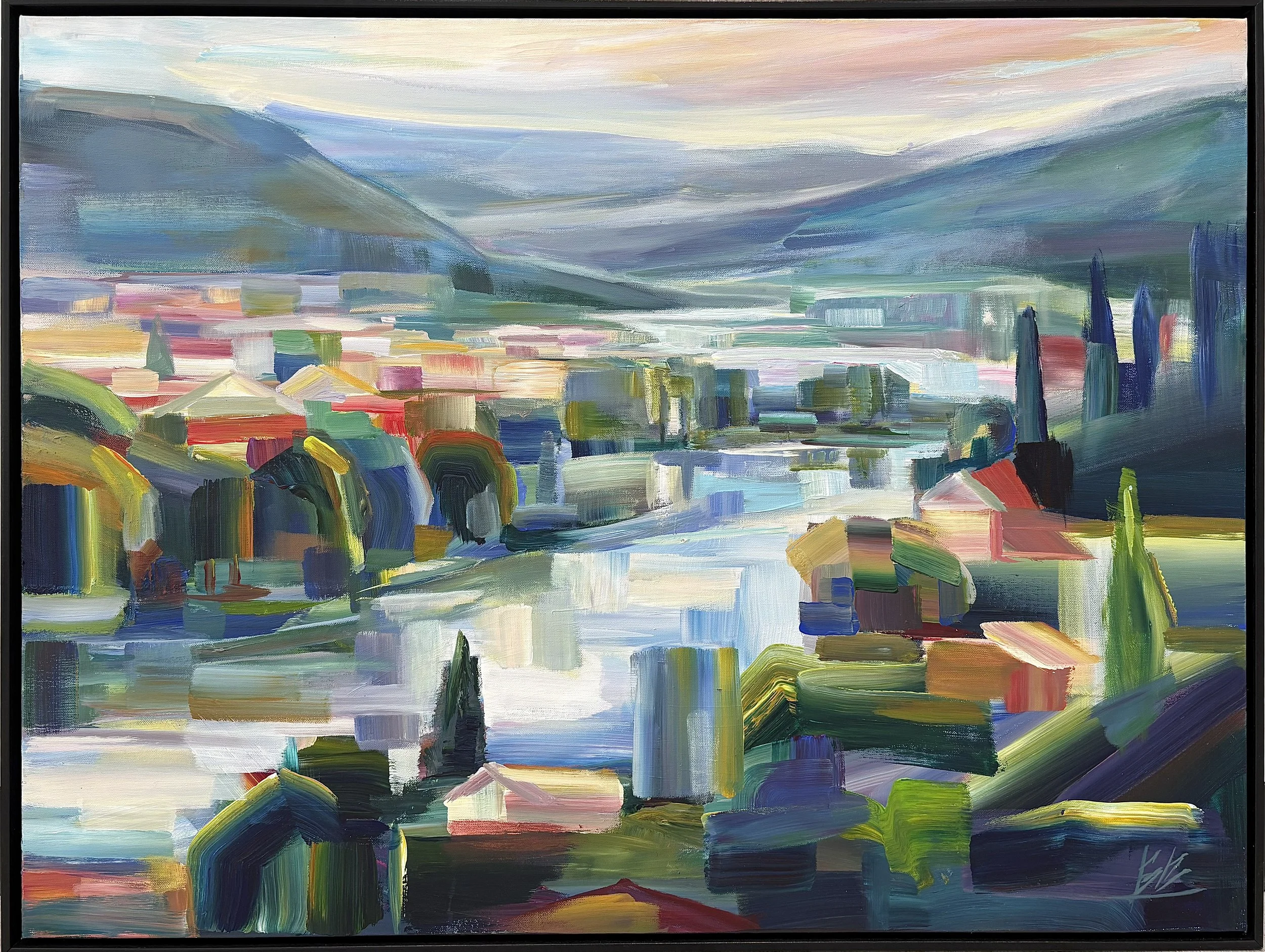 Echoes of Old World,  30x40 acrylic framed $3100 (Available at Gray Sky Gallery)