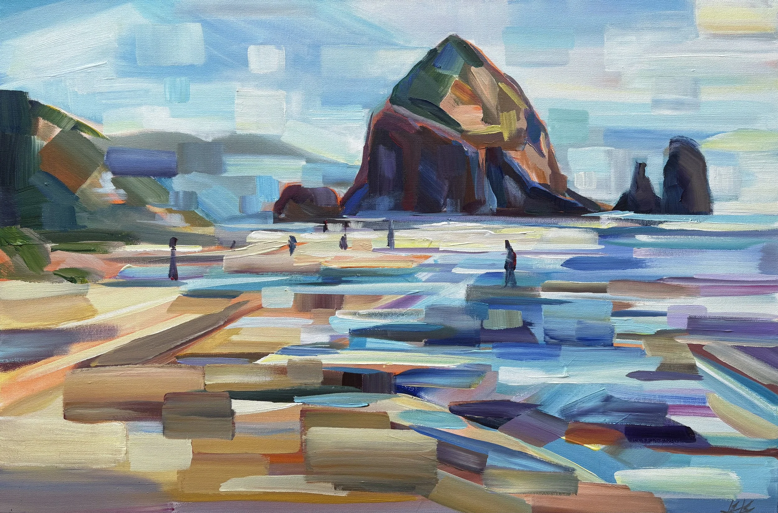 Take Me To The Beach, 24x36 acrylic on 1.5” canvas, $1950 (Available at White Bird Gallery, Cannon Beach)