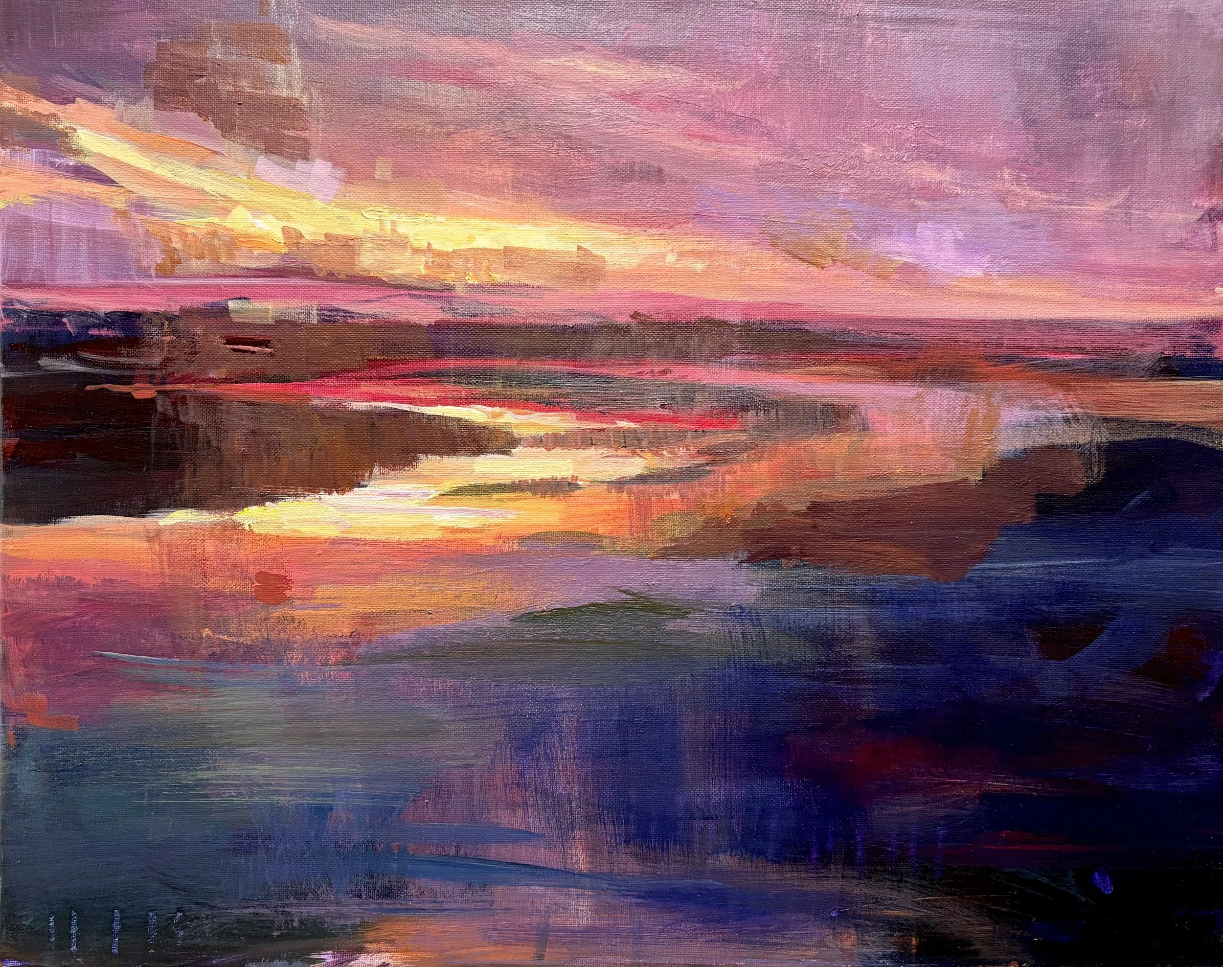 Beauty Before Dark, 16x20 acrylic framed $950