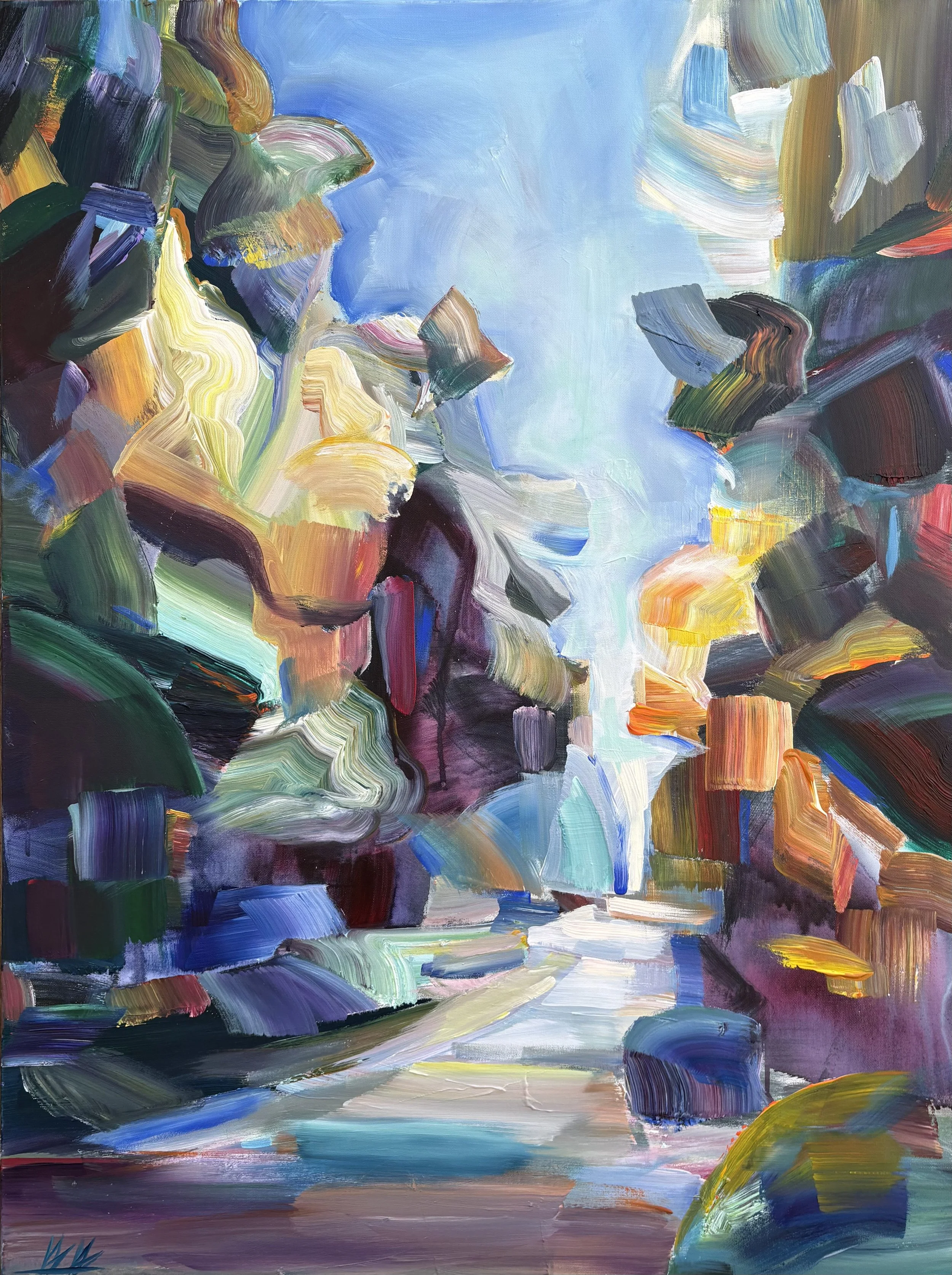The Invitation, 40x30 acrylic on 1.5" canvas, $2900