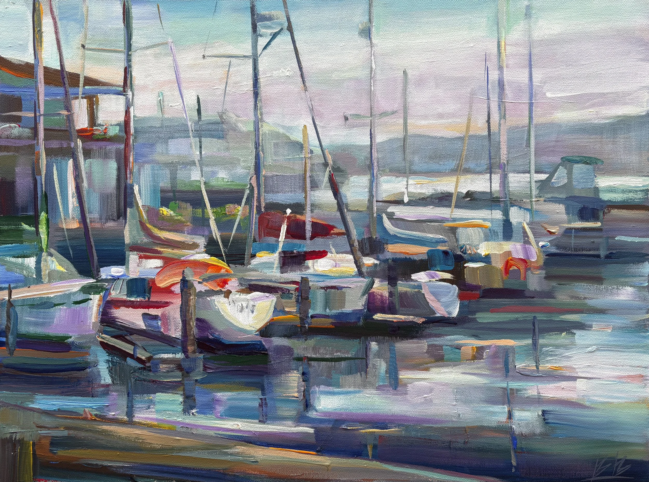 Evening Waters, 18x24 acrylic plein air on 1.5" canvas, $1400