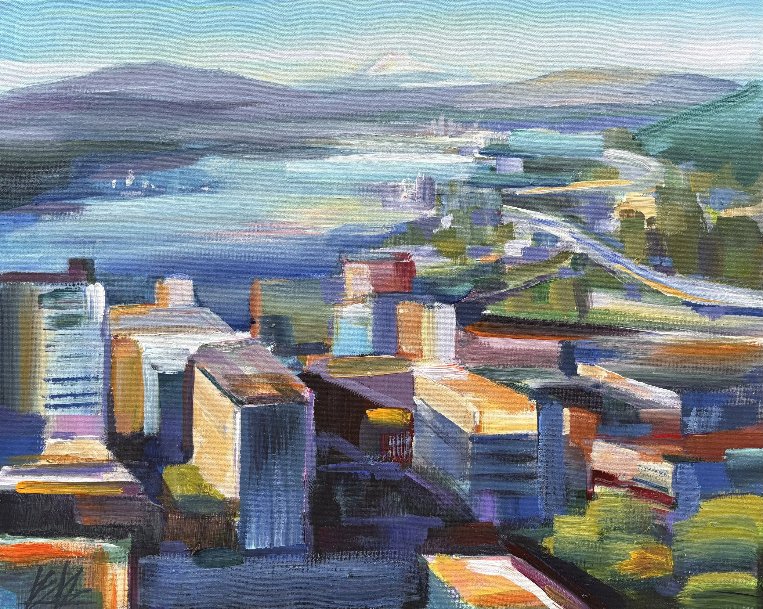 Bird's Eye View, 16x20 acrylic on 3/4" canvas unframed, $450
