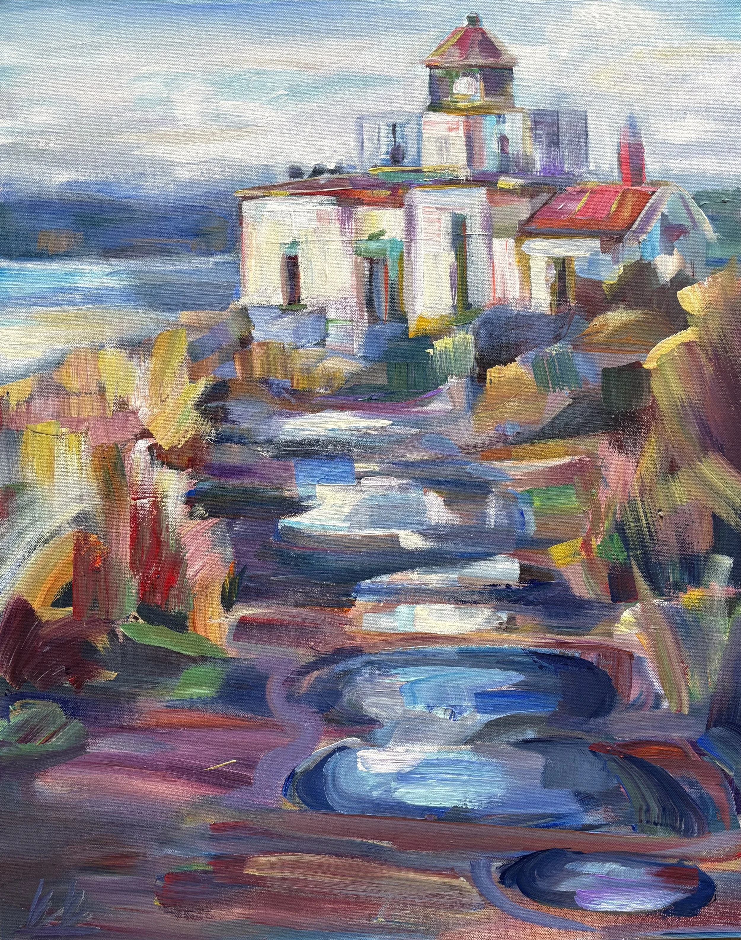 Discovery Lighthouse, 30x24 acrylic on 3/4" canvas unframed, $650